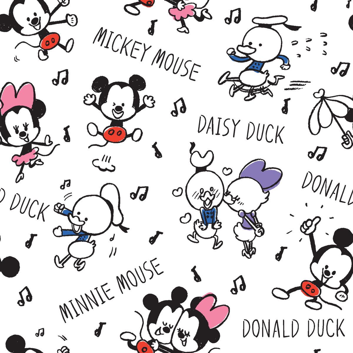 Disney Mickey & Friends Dancing with Besties Fabric