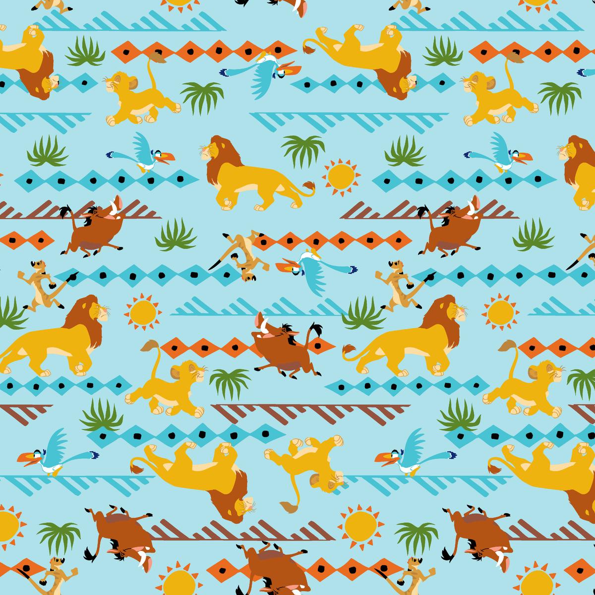 Disney The Lion King Tribal Jungle Fabric