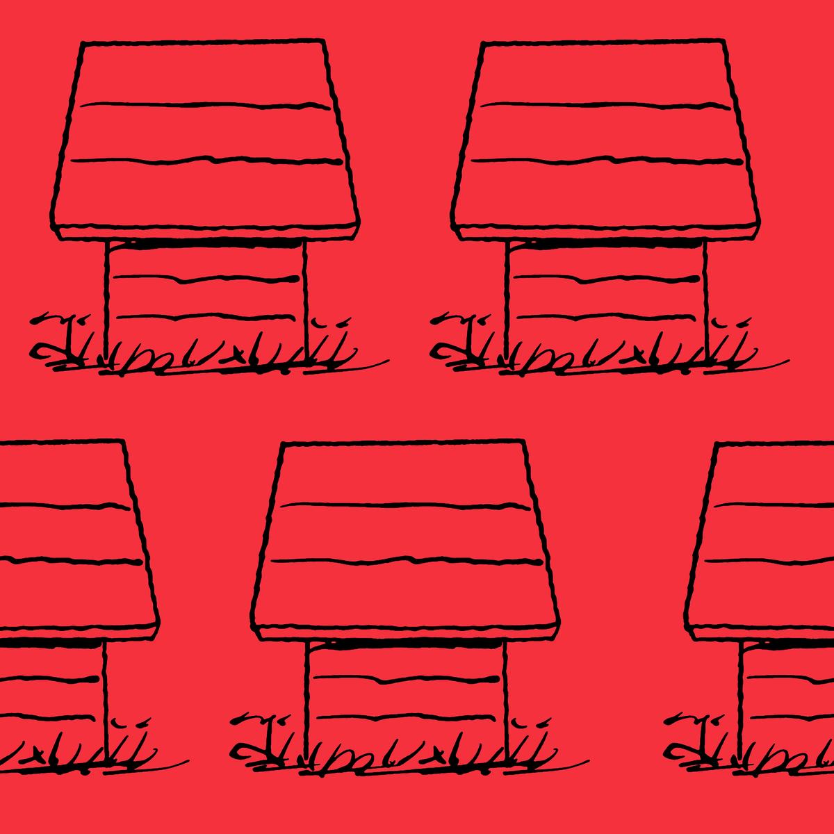 Peanuts Snoopy Houses Fabric