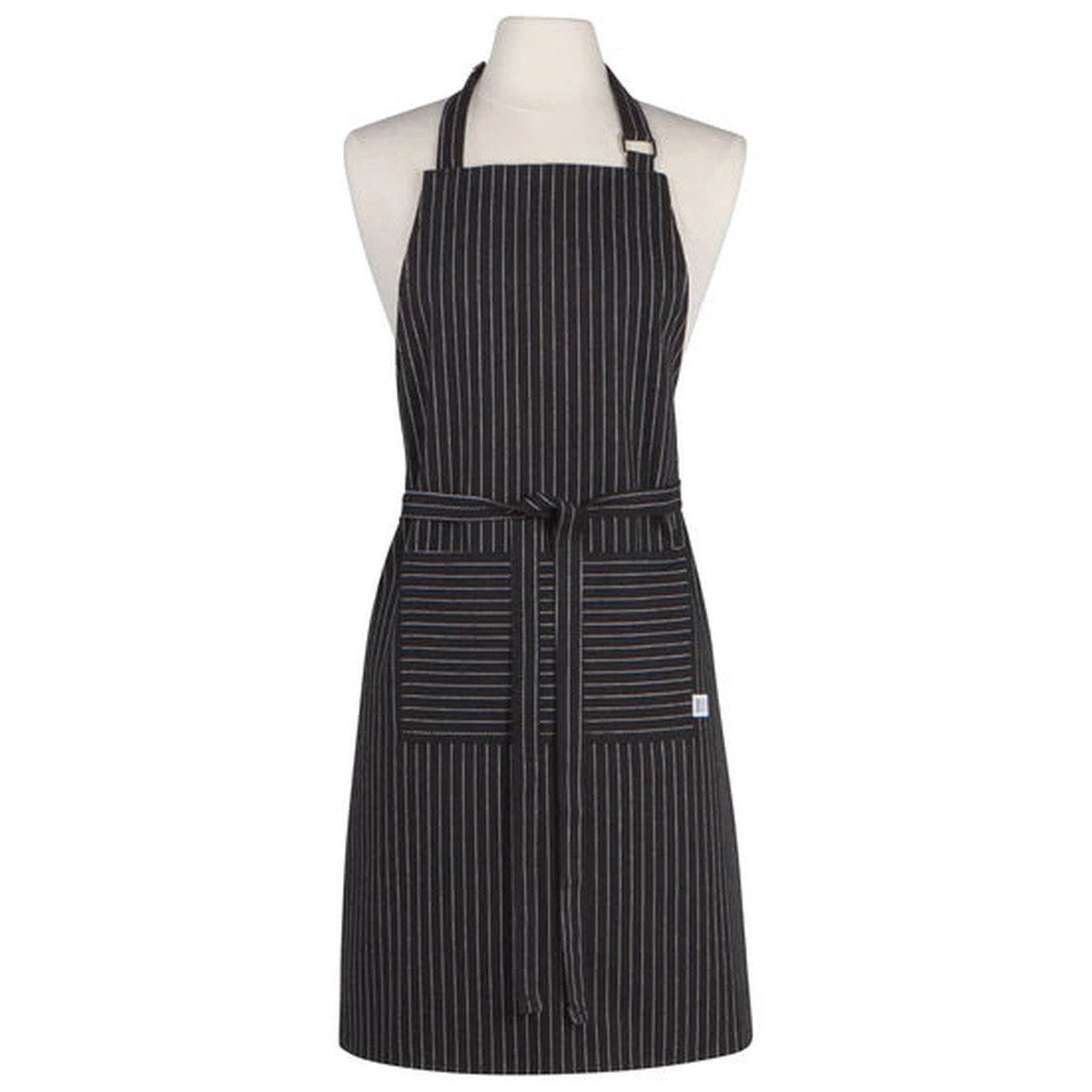 Apron Pinstripe Black Chef