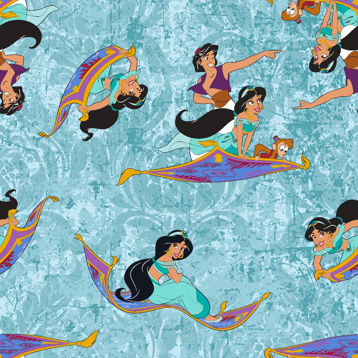 Disney Princess Jasmine & Aladdin Magic Carpet Fabric