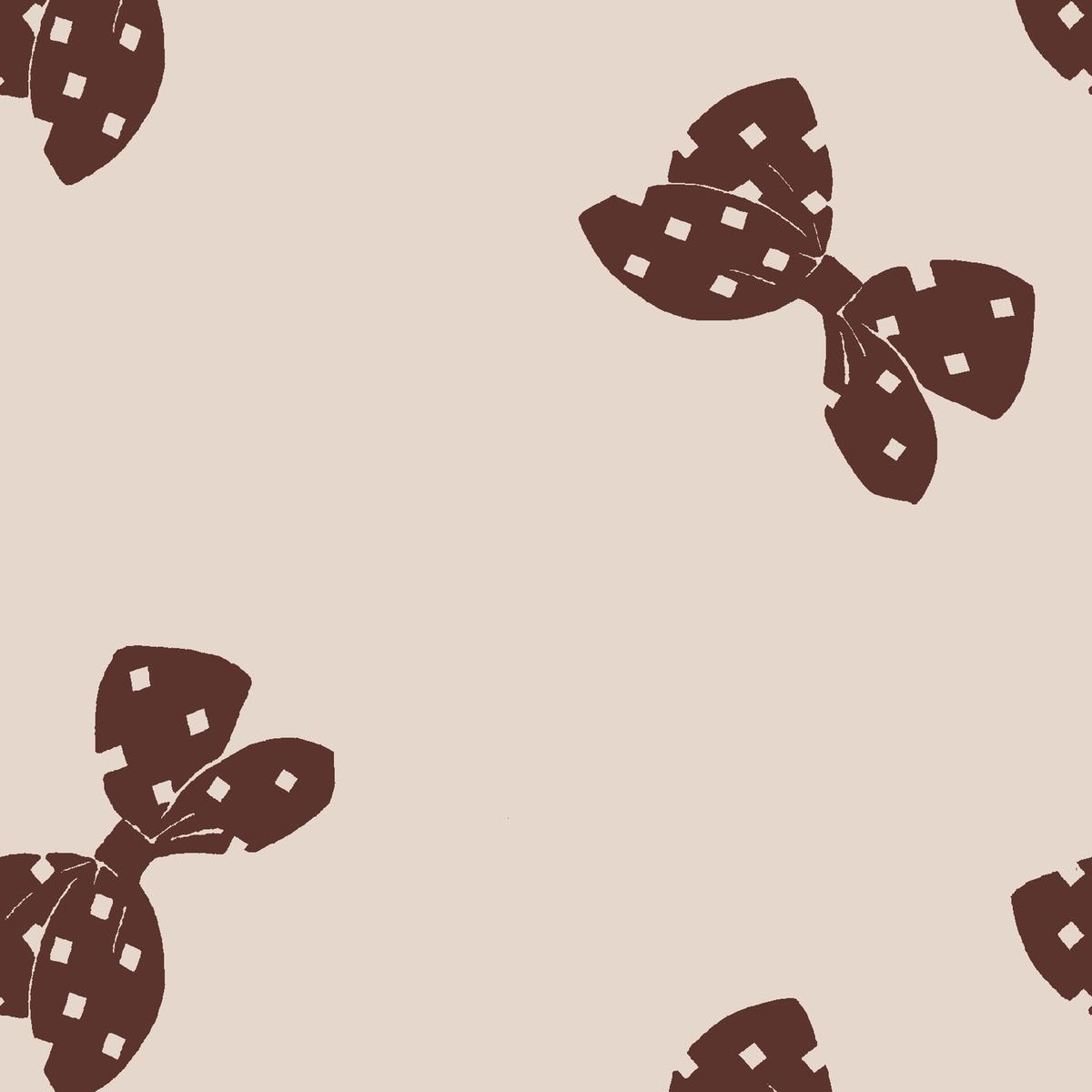 Grace Bow in Cocoa Fabric