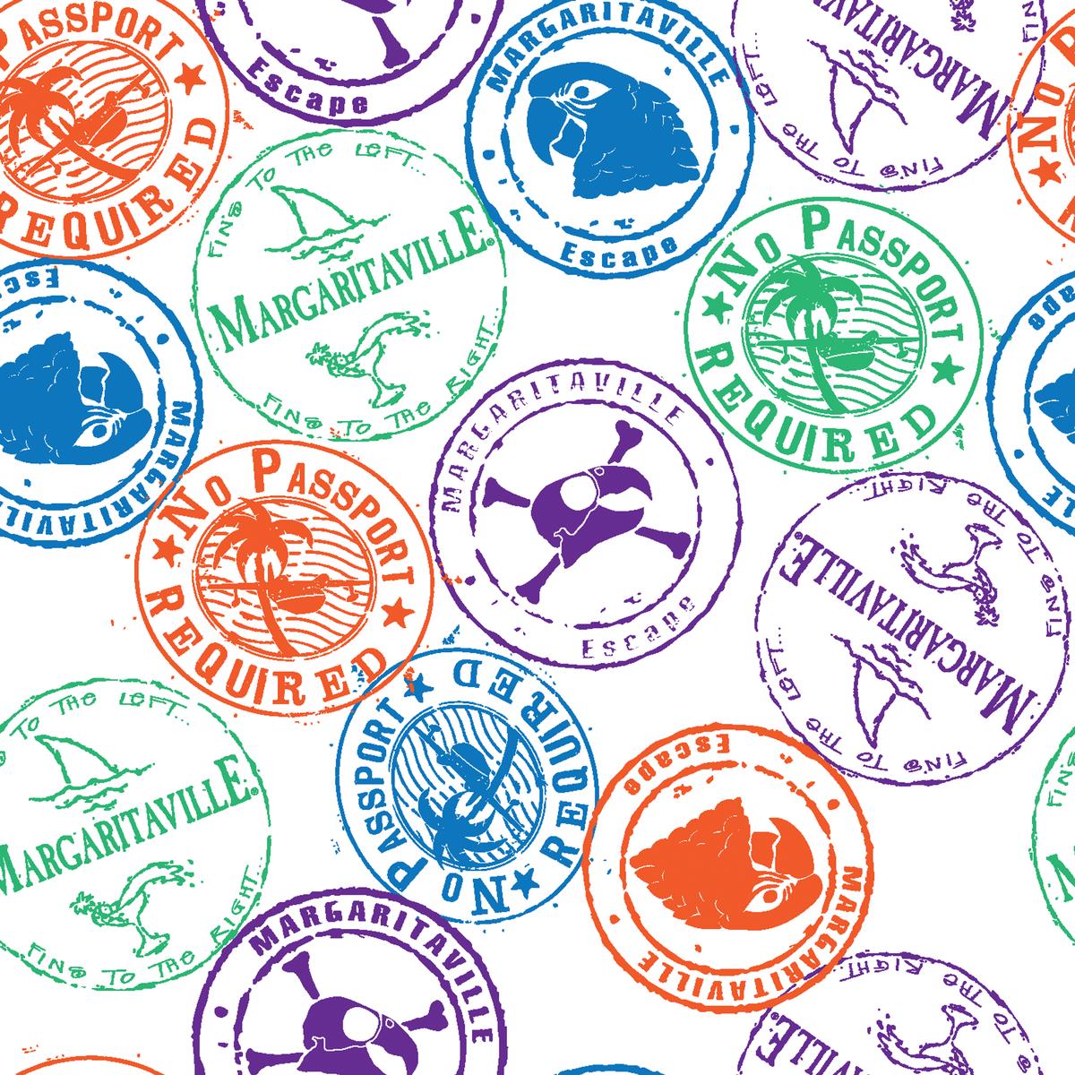 Margaritaville – Island Passport – Tropical Stamp Fabric