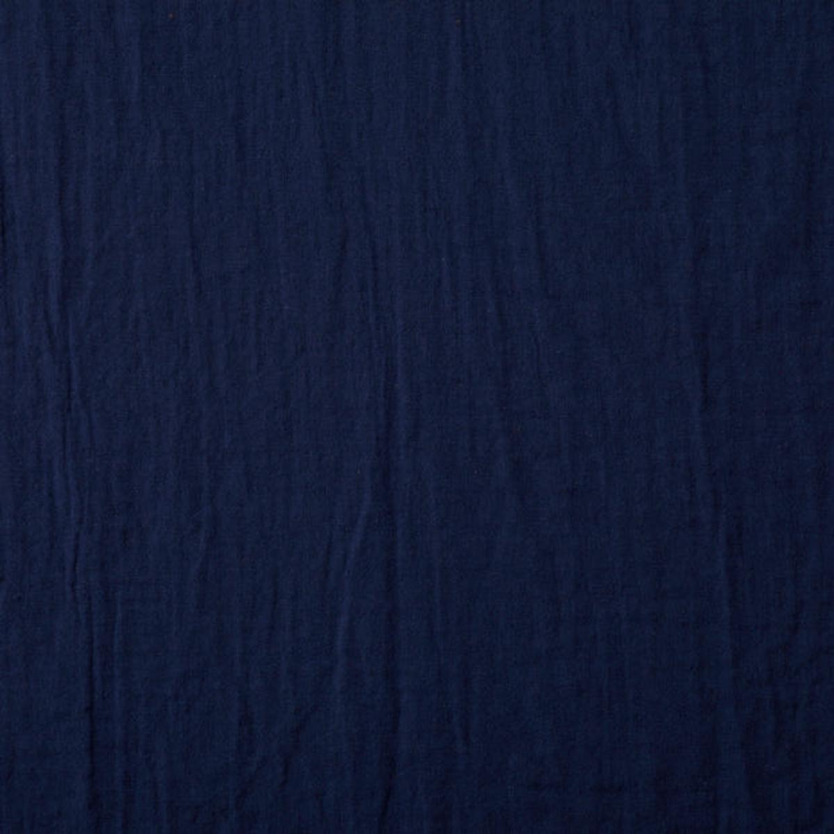 Nuno to Mono 100% Cotton Triple-Washed Double Gauze – Navy YKA-500-1