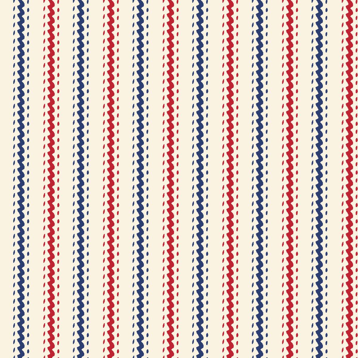 Ric Rac Rally – Patriotic Stripe Fabric