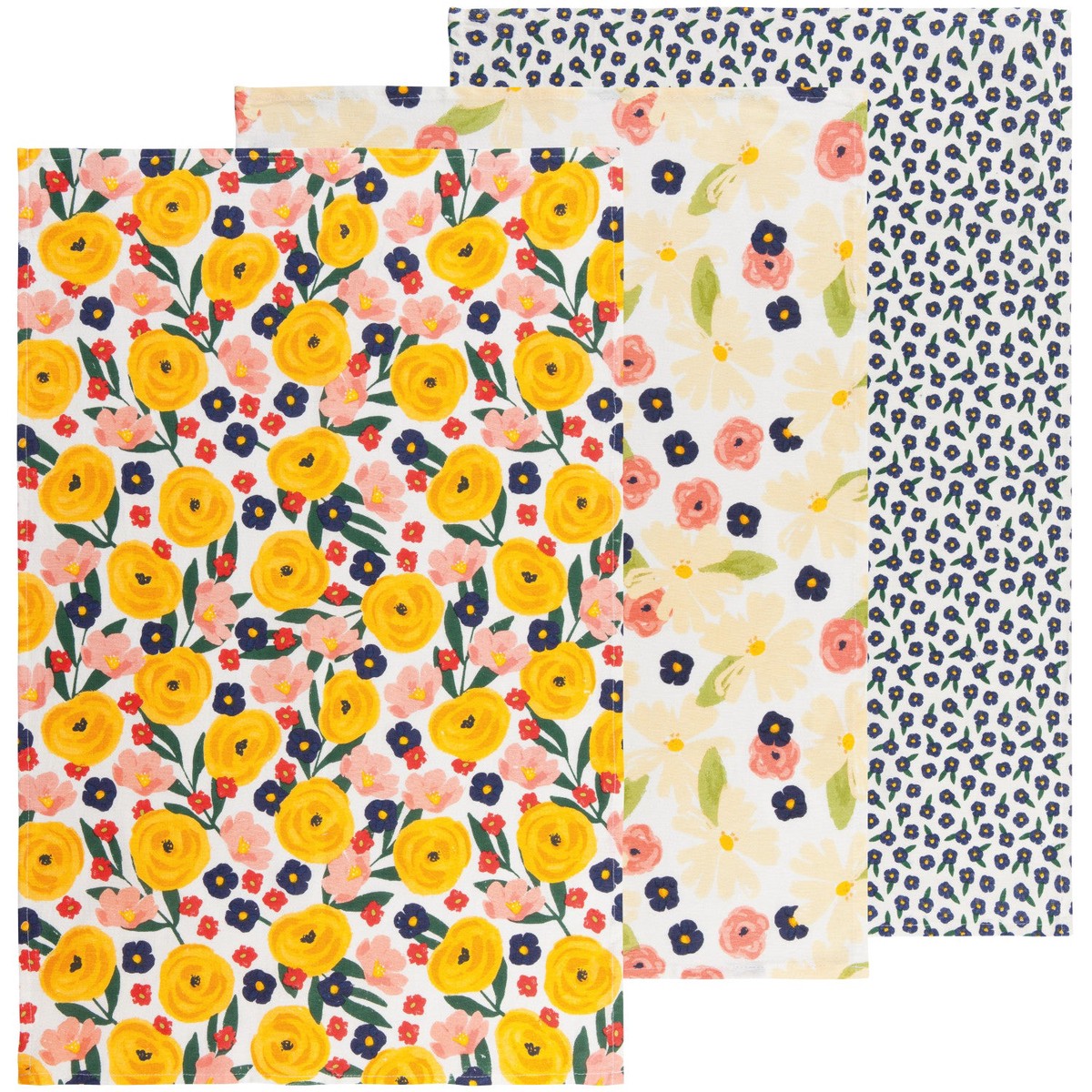 S/3 Floursack Full Bloom