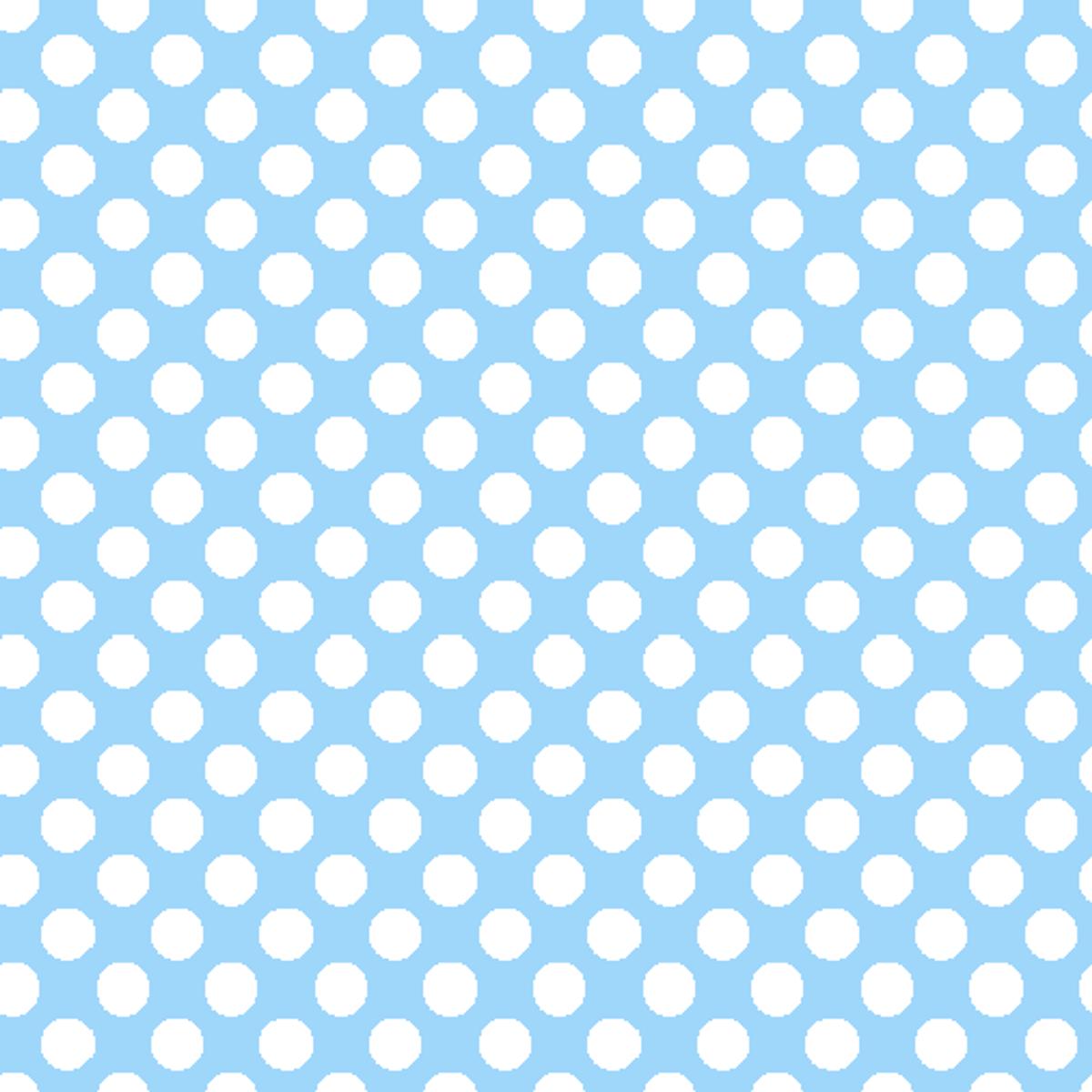 Mini Dots on Sky Blue Fabric