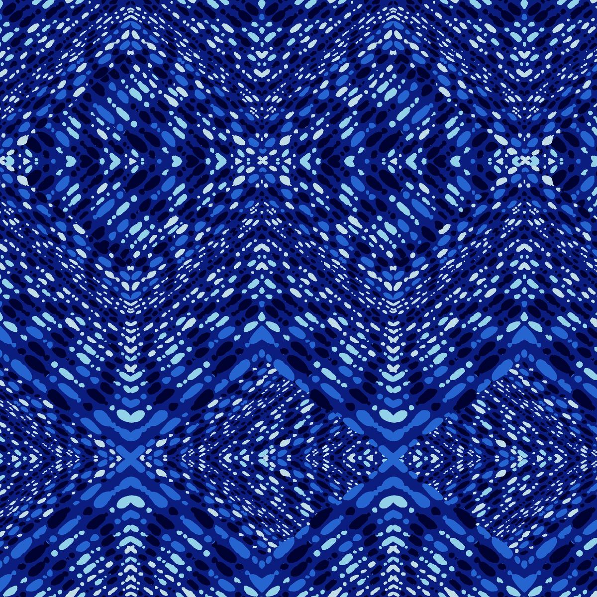 Turin on Extraneous Blue Fabric