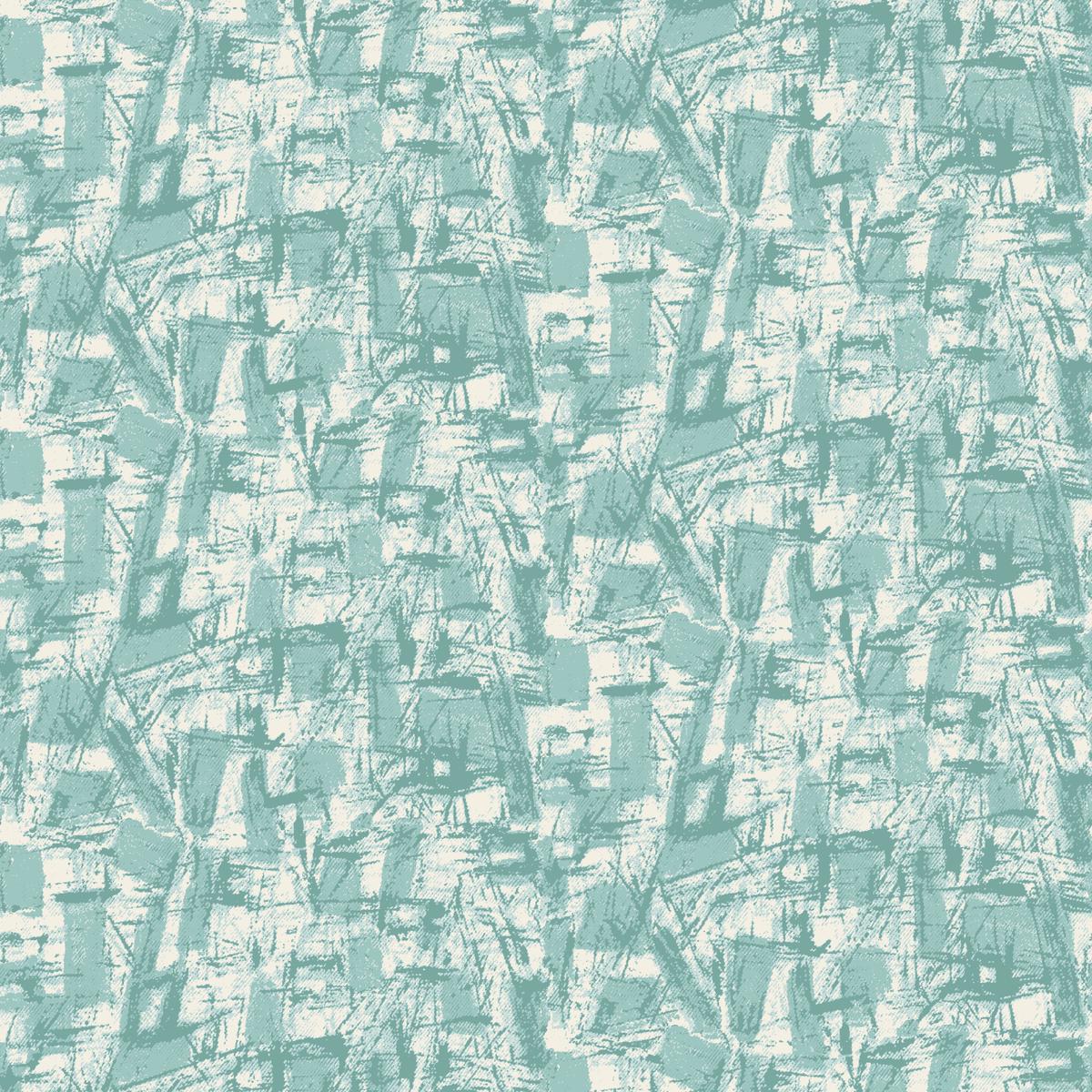 Urban on Aqua Fabric