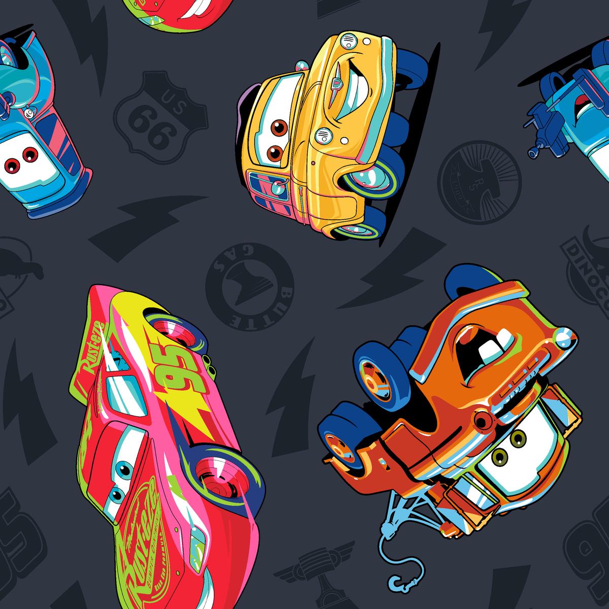 Disney and Pixar’s Cars Lightning McQueen and Friends Toss Fabric