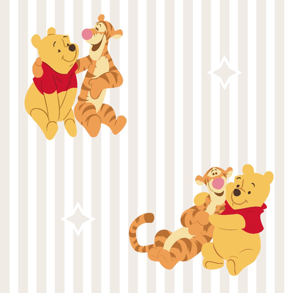 Disney Winnie the Pooh & Tigger Stripes Fabric