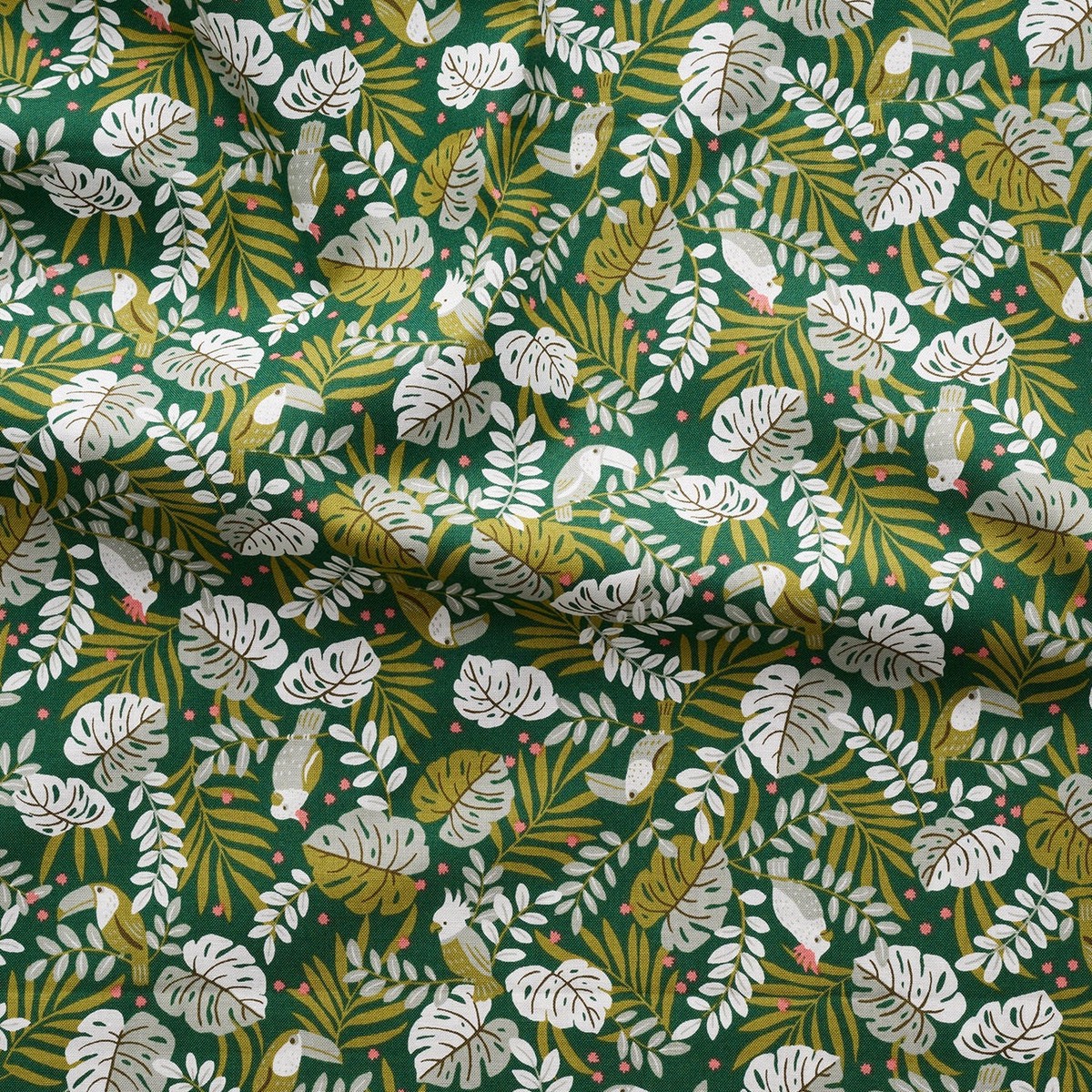 Jungle Animals Cotton Sheeting – Green YGA-91110-2
