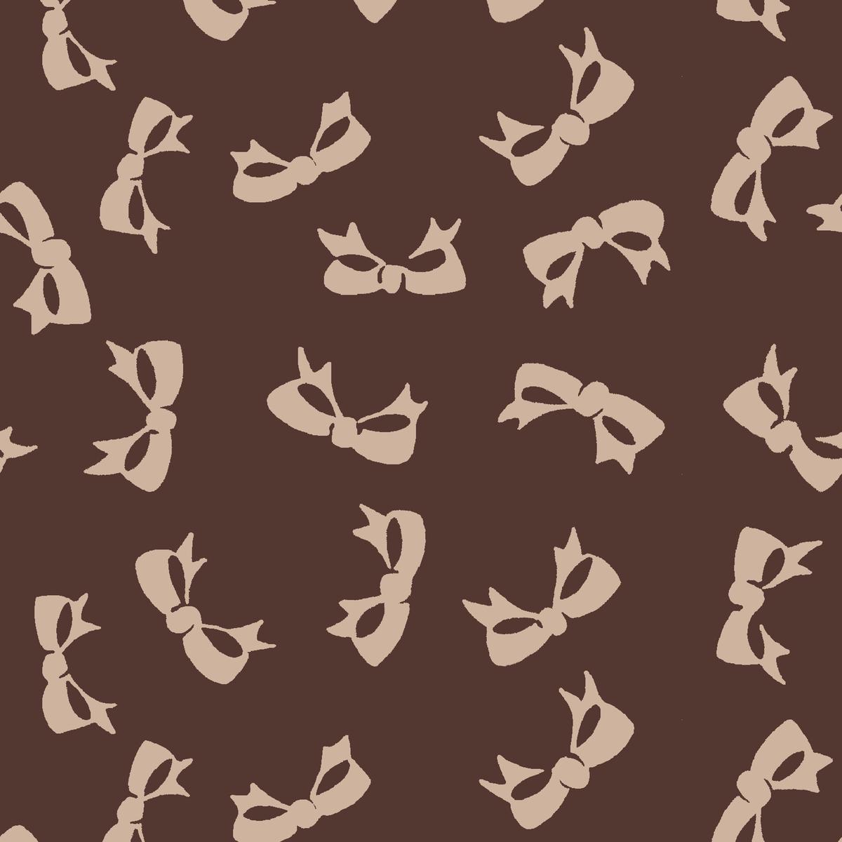 Lainie Bow in Cocoa Fabric