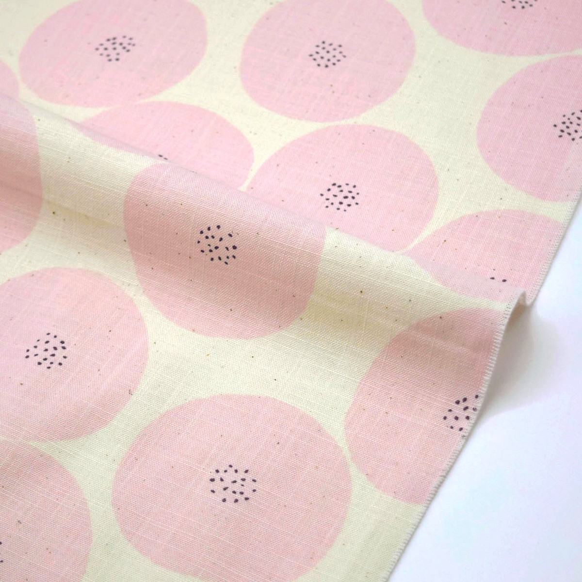 MUDDY WORKS Anpan Cotton Lightweight Canvas – White x Pink EKX-1140