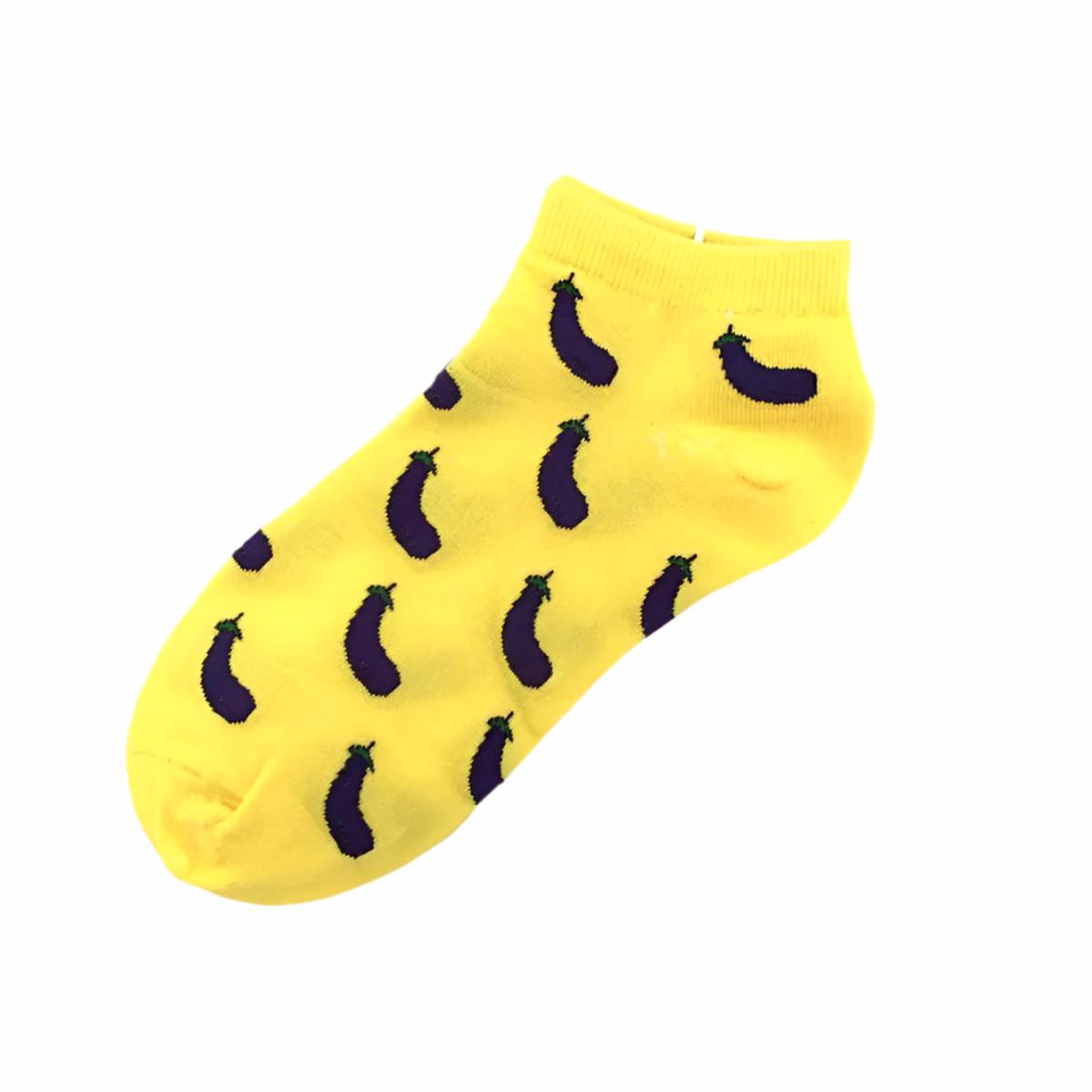 Chaussettes Courtes Aubergines