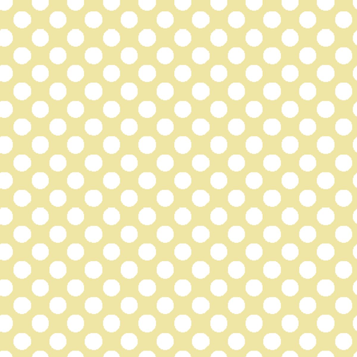 Mini Dots on Yellow Fabric