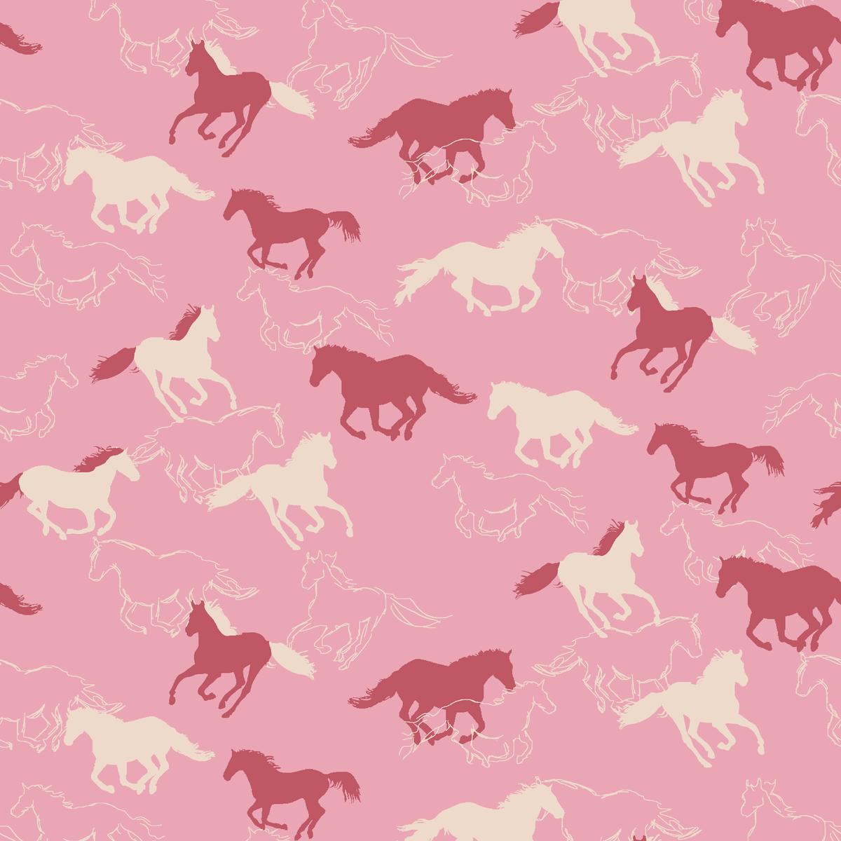 Pony – Pink Sky Fabric