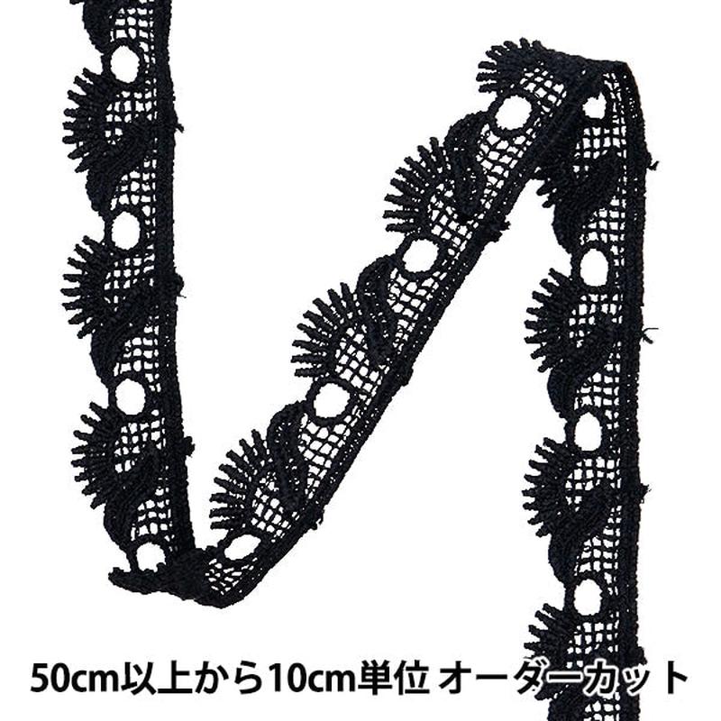[From quantity 5] HandicraftTrim "Metallic lace approximately 1.8cm wide black GY-99-24-21"
