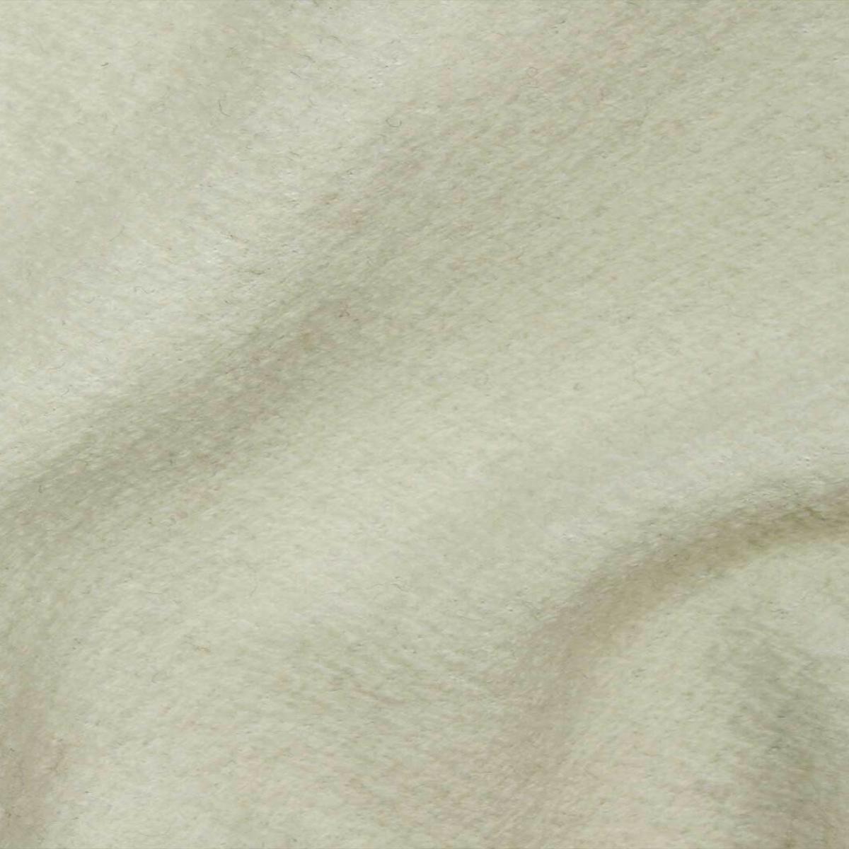 Wool Chevron Coating Ivory