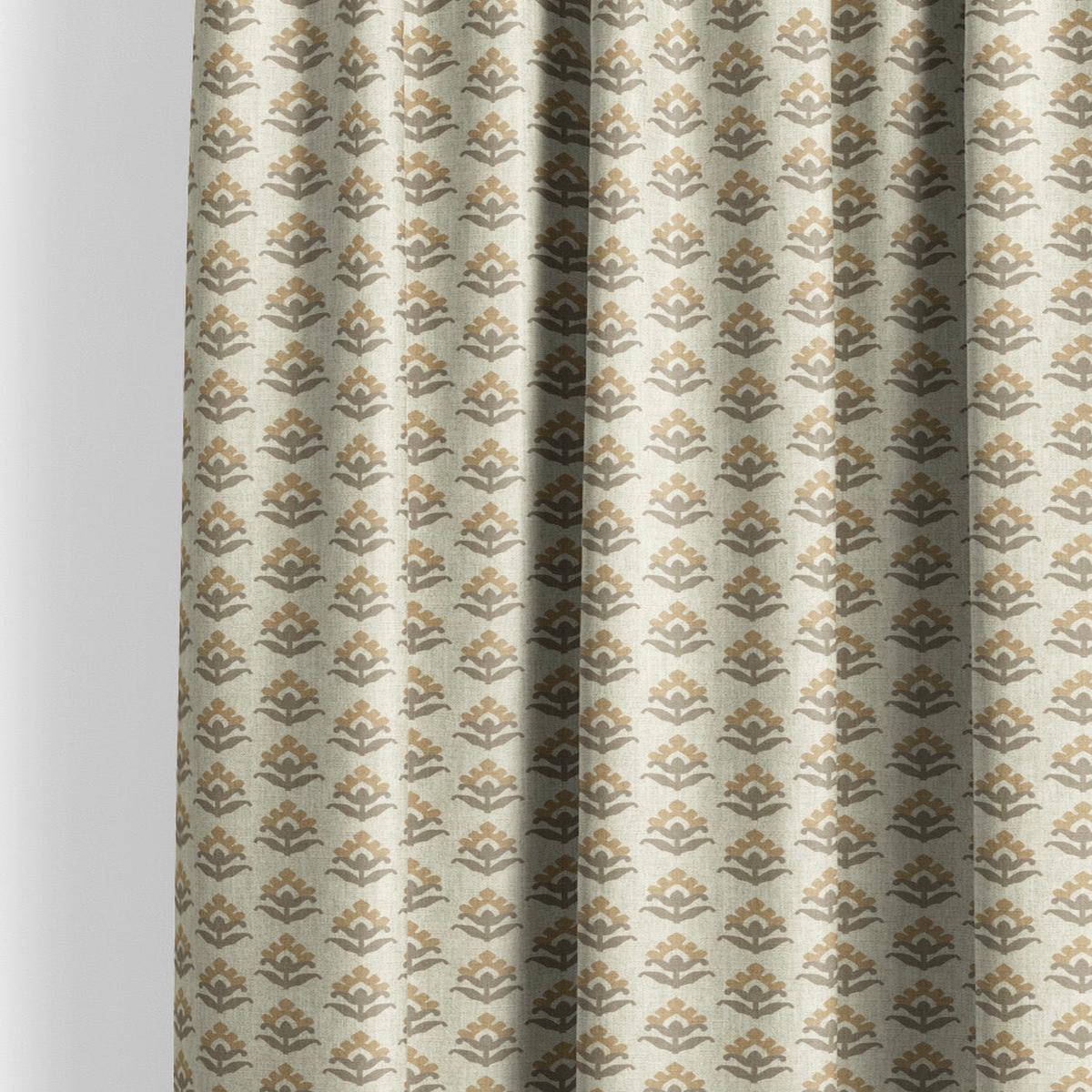 'Steamed Milk' Fabric by the Yard (Cream/ Brown)