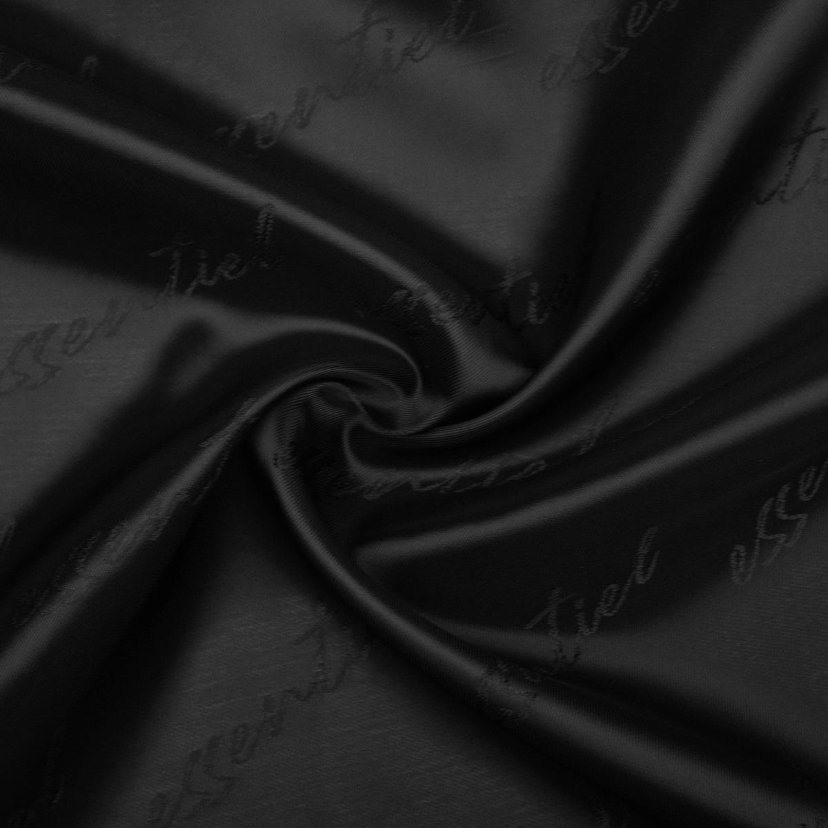 Yinth Black Viscose Jacquard Lining Fabric