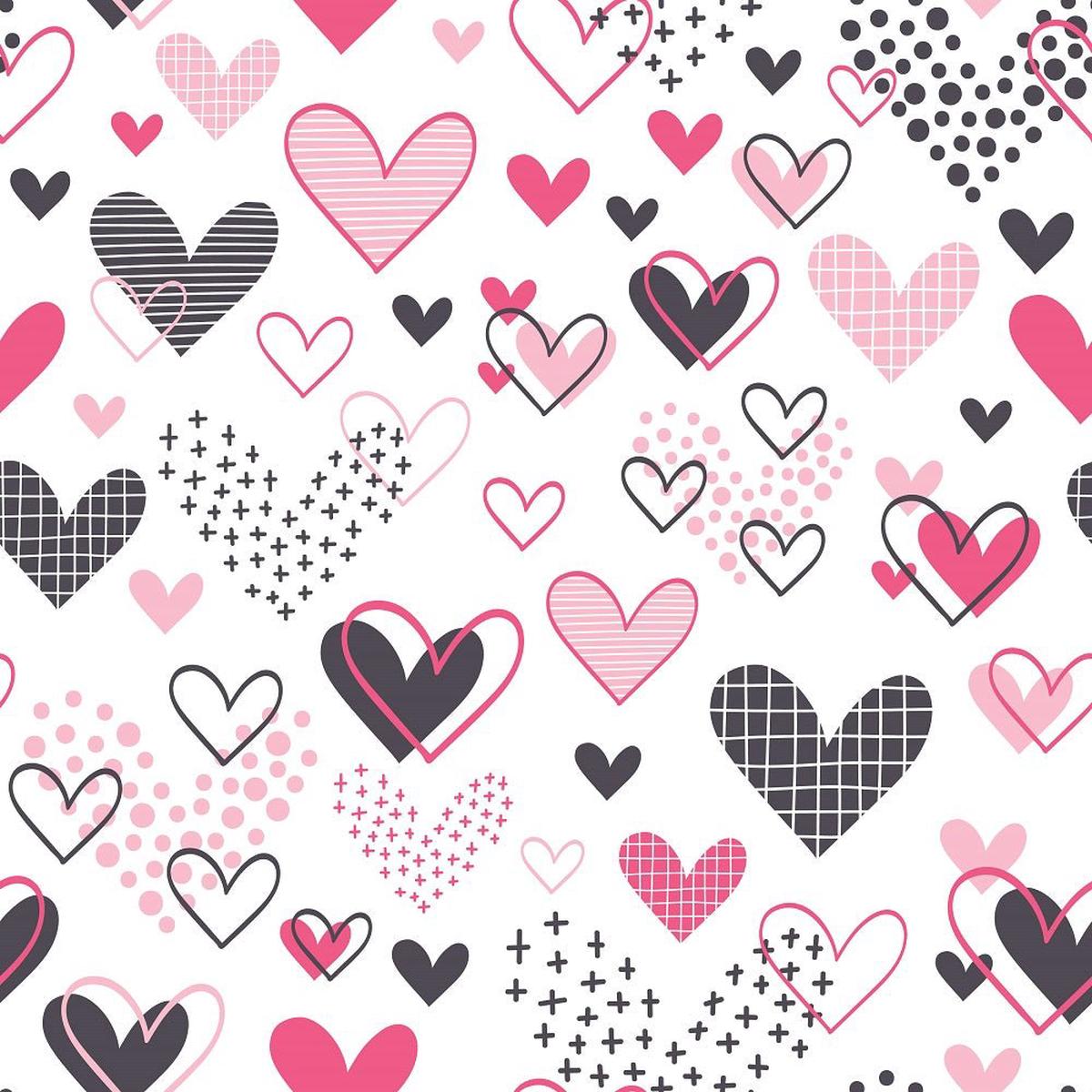 XOXO Hearts Pattern 13 Fabric