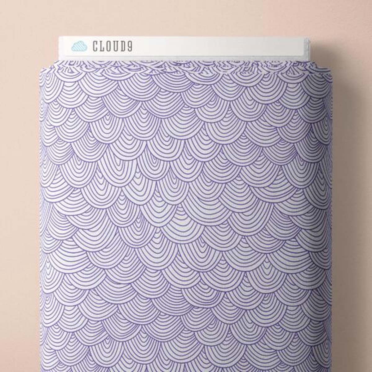 Wildest Dreams Lilac Scallop Organic Cotton 4445 Fabric Per Yard
