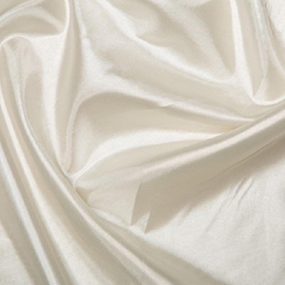 1 Metre Habotai Ivory Silk Lining Fabric 100% Polyester 145cm / 58" wide