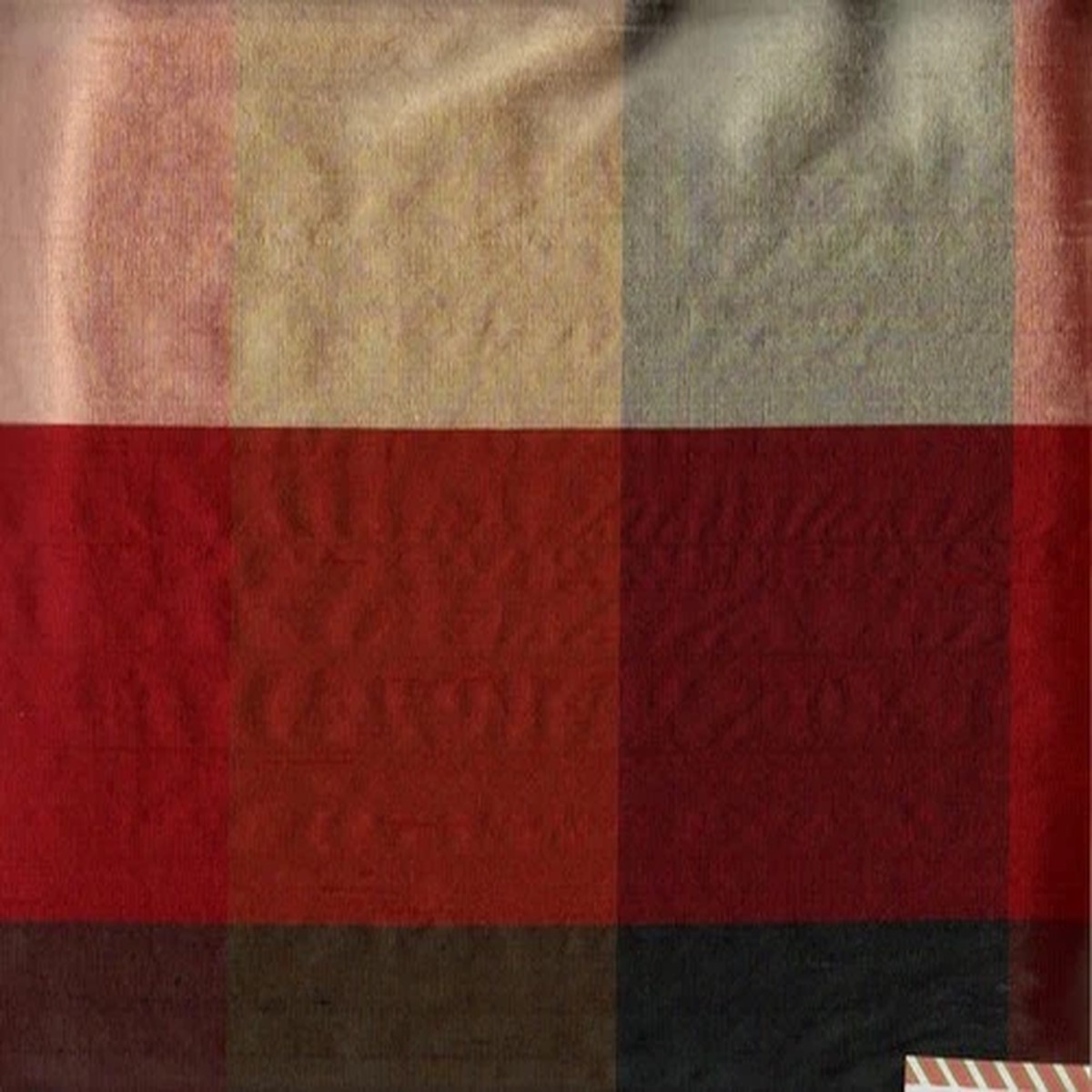 100% silk buffalo check. Schumacher  fabric by the yard. 54" wide.