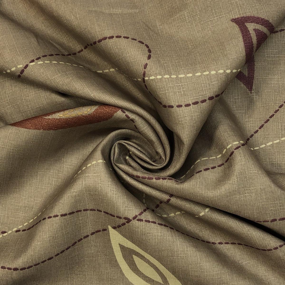 Wind Patterns - Polyester Woven - Beige / Gold / Brown - 1/2 Meter