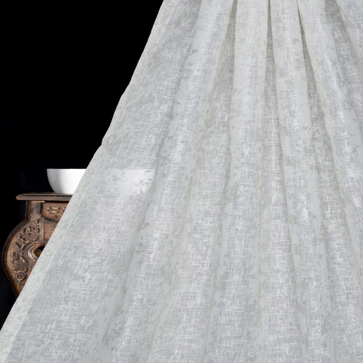 \Subtle Lumiere\ Fabric by the Metre (White/ Silver)