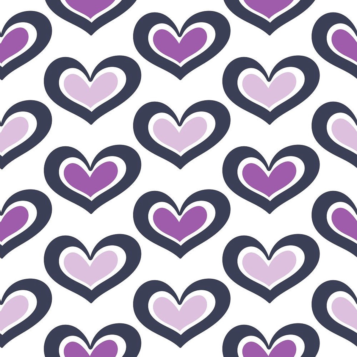 XOXO Hearts Pattern 1 Fabric