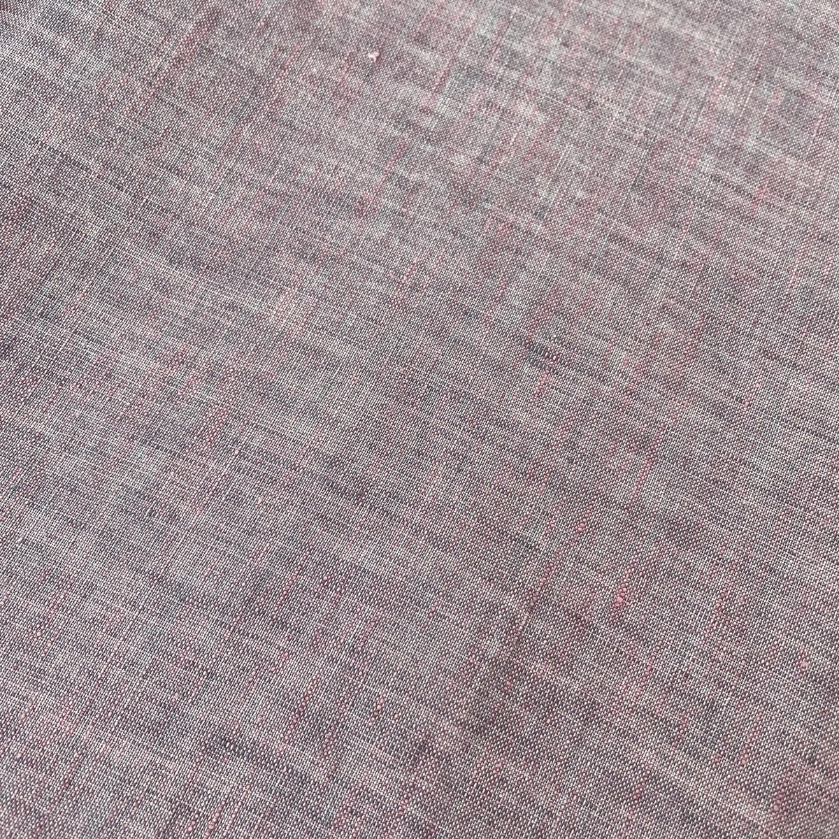 100% Linen Vintage Dyed Delave Fabric  Fine 21s Yarn, Pre-Washed, Light Weight Pink 7127