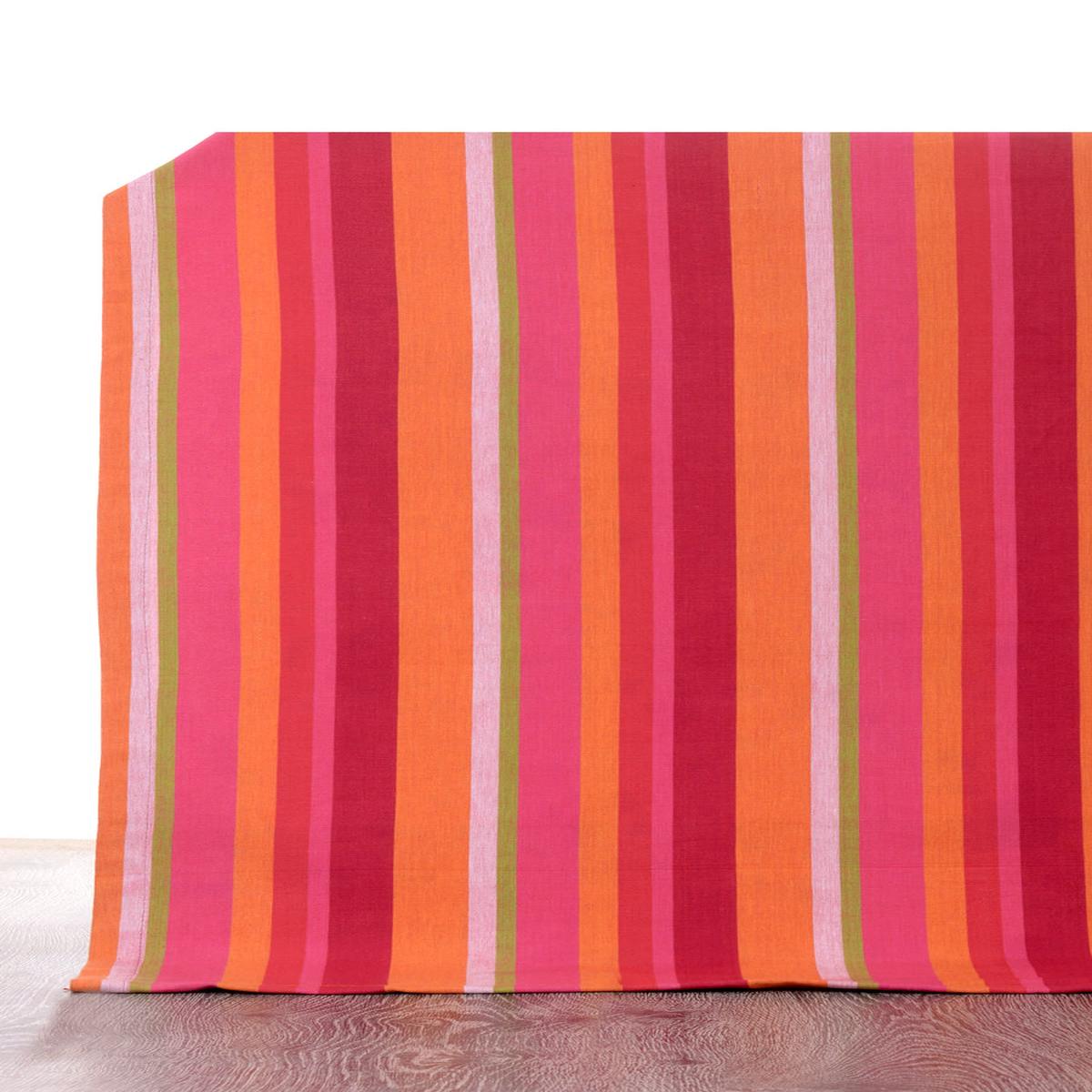 'Tipsy Bar' Fabric by the Yard (Orange/ Pink)