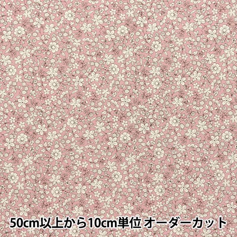 [Quantity starting from 5] Fabric Sheeting White Flower Pink ACS1098-A" COTTON KOBAYASHI