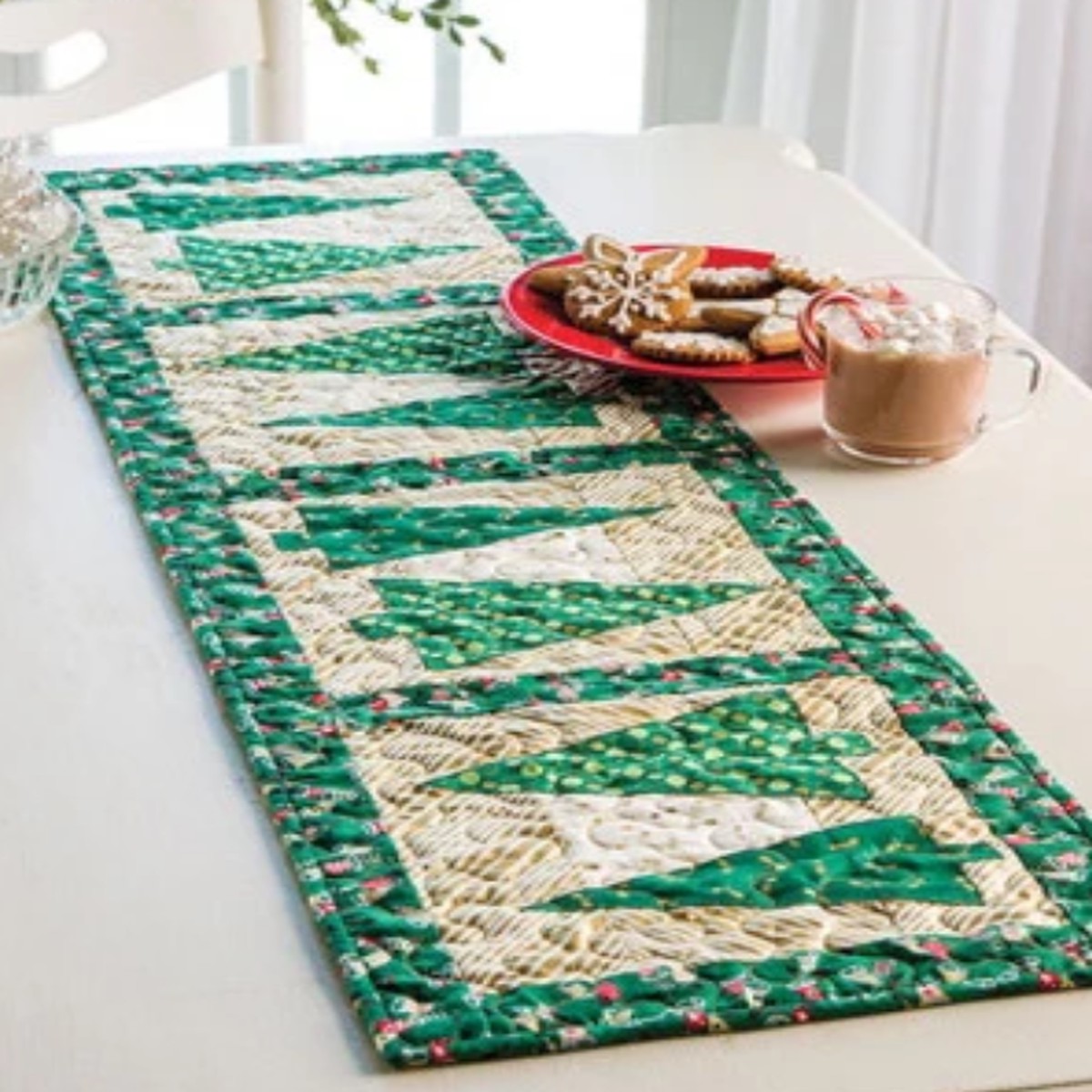 Yuletide Greens Table Runner/Placemat Pattern by Cottage Quilt Designs