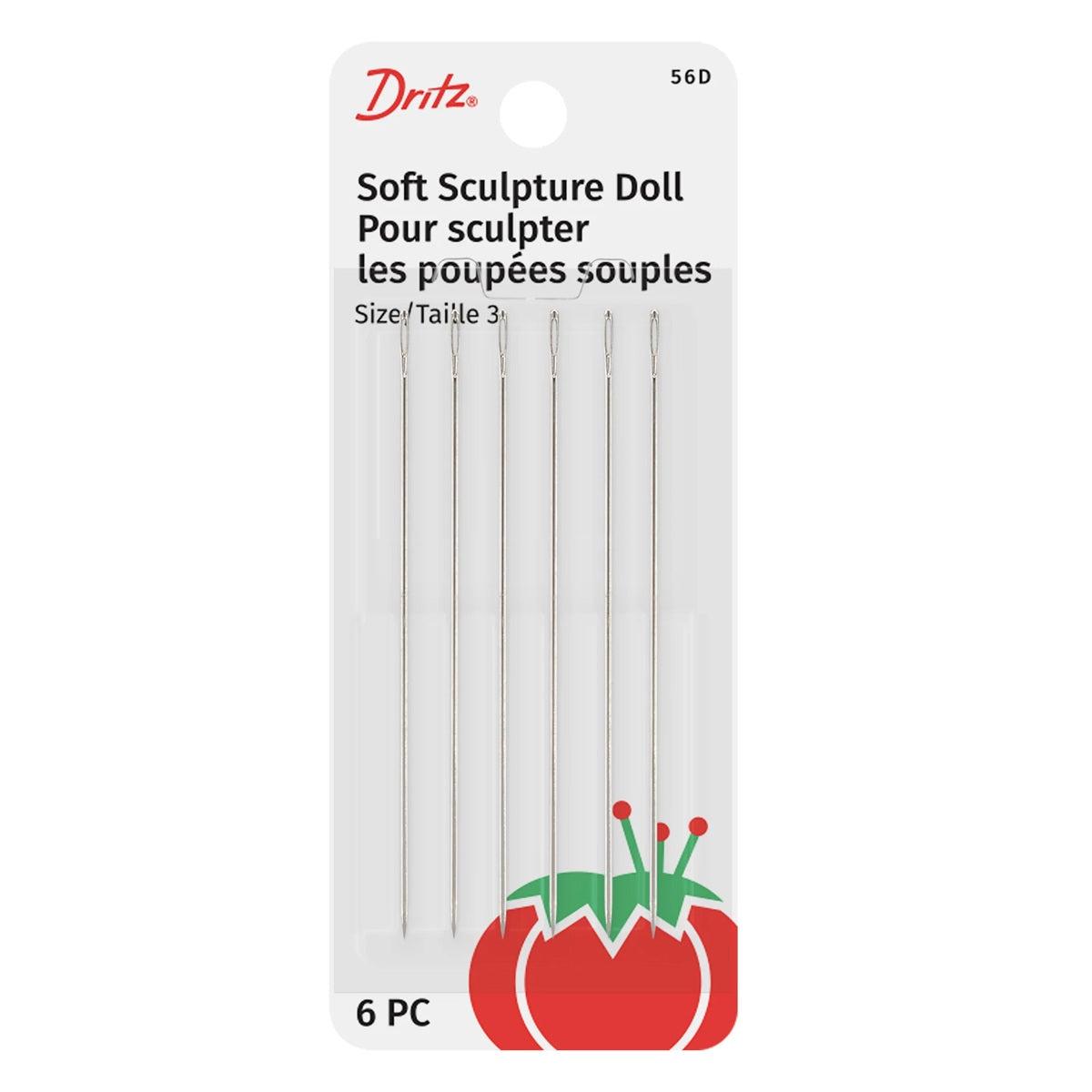 6-Count Soft Sculpture Doll Hand Needles S-56D