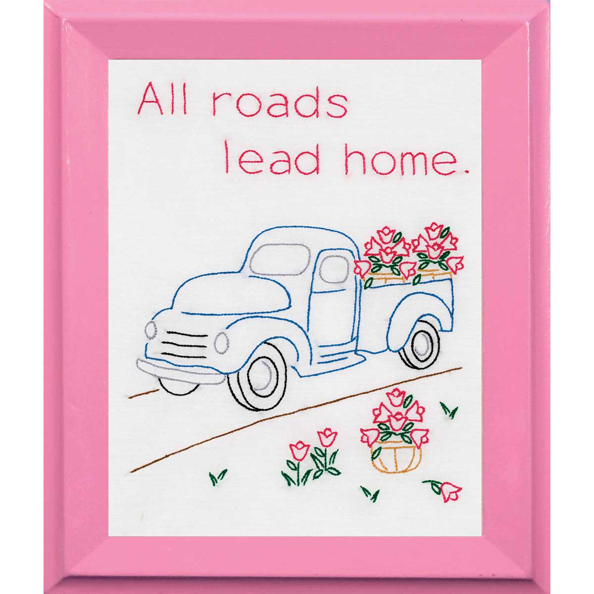 All Roads Lead Home Sampler Embroidery Design 181-729