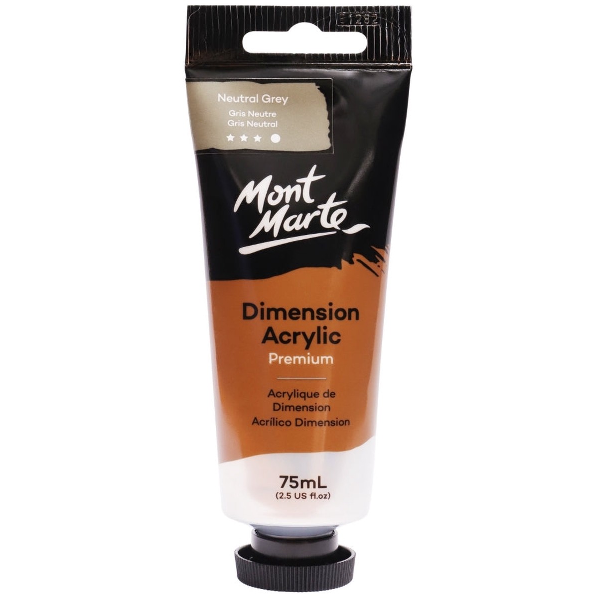 xx Mont Marte Dimension Acrylic Paint 75ml Tube - Neutral Grey