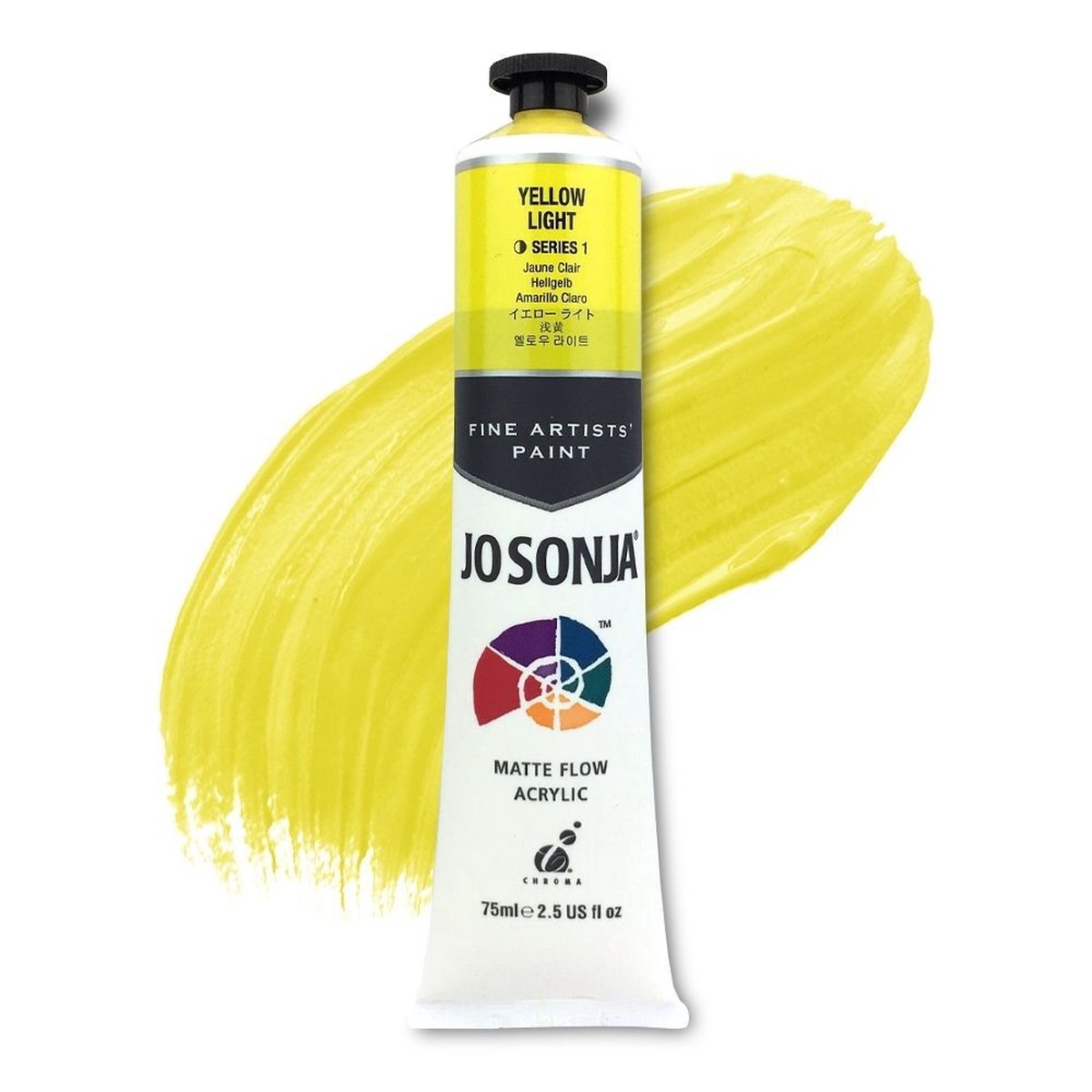 xx JoSonja Matte Flow Acrylic Paint 75ml S1 - Yellow Light