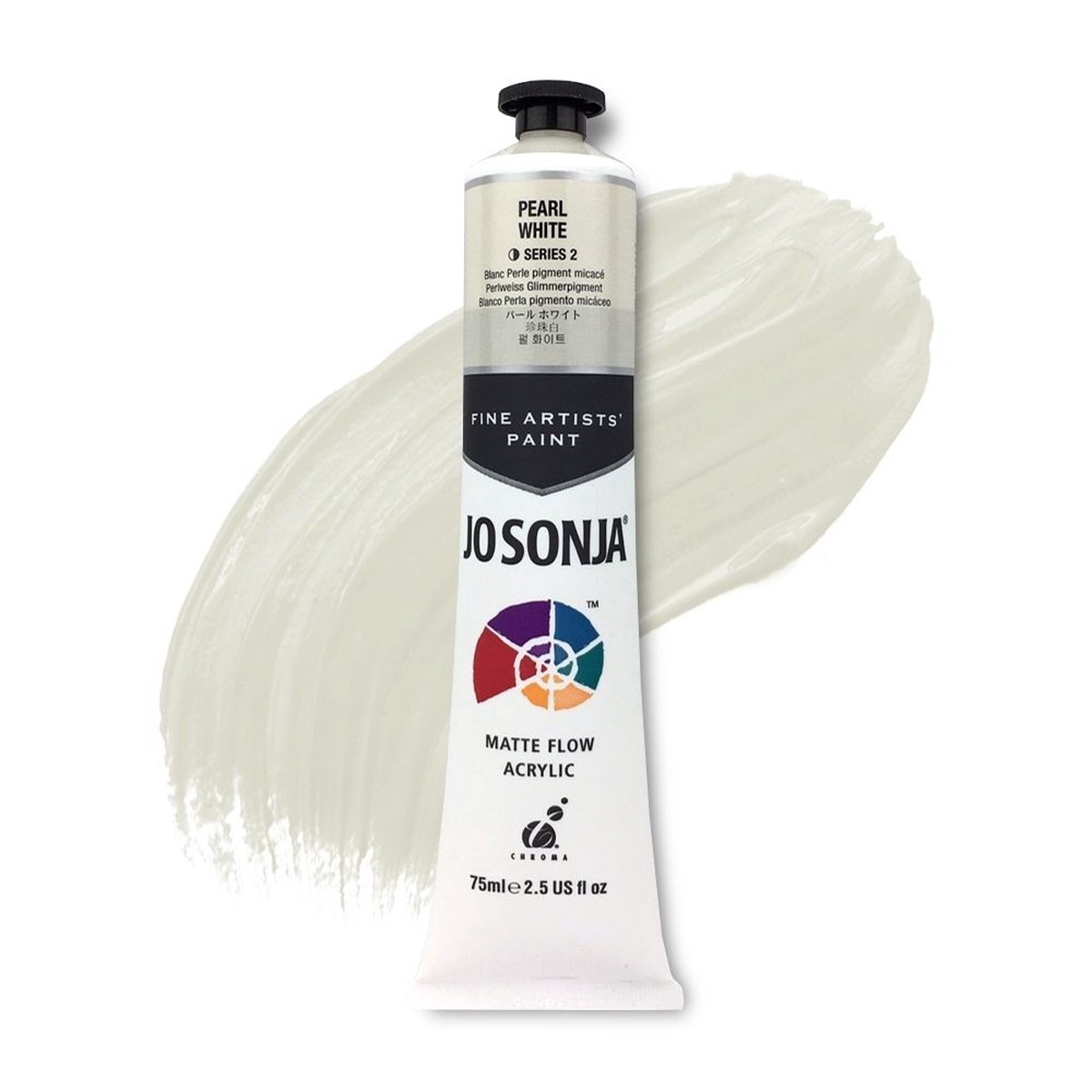xx JoSonja Matte Flow Acrylic Paint 75ml S2 - Pearl White