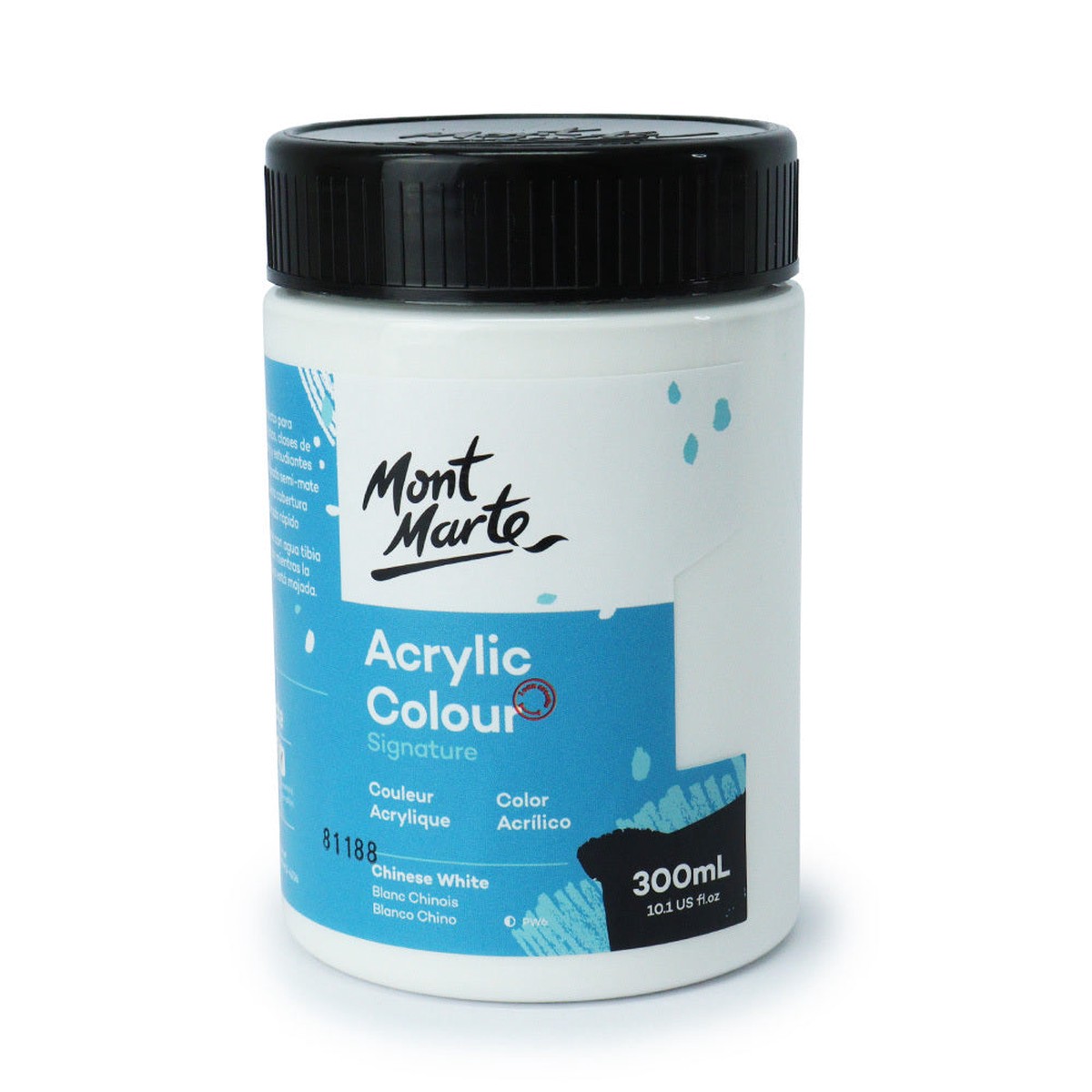 xx Mont Marte Signature Acrylic Paint 300ml Pot - Chinese White