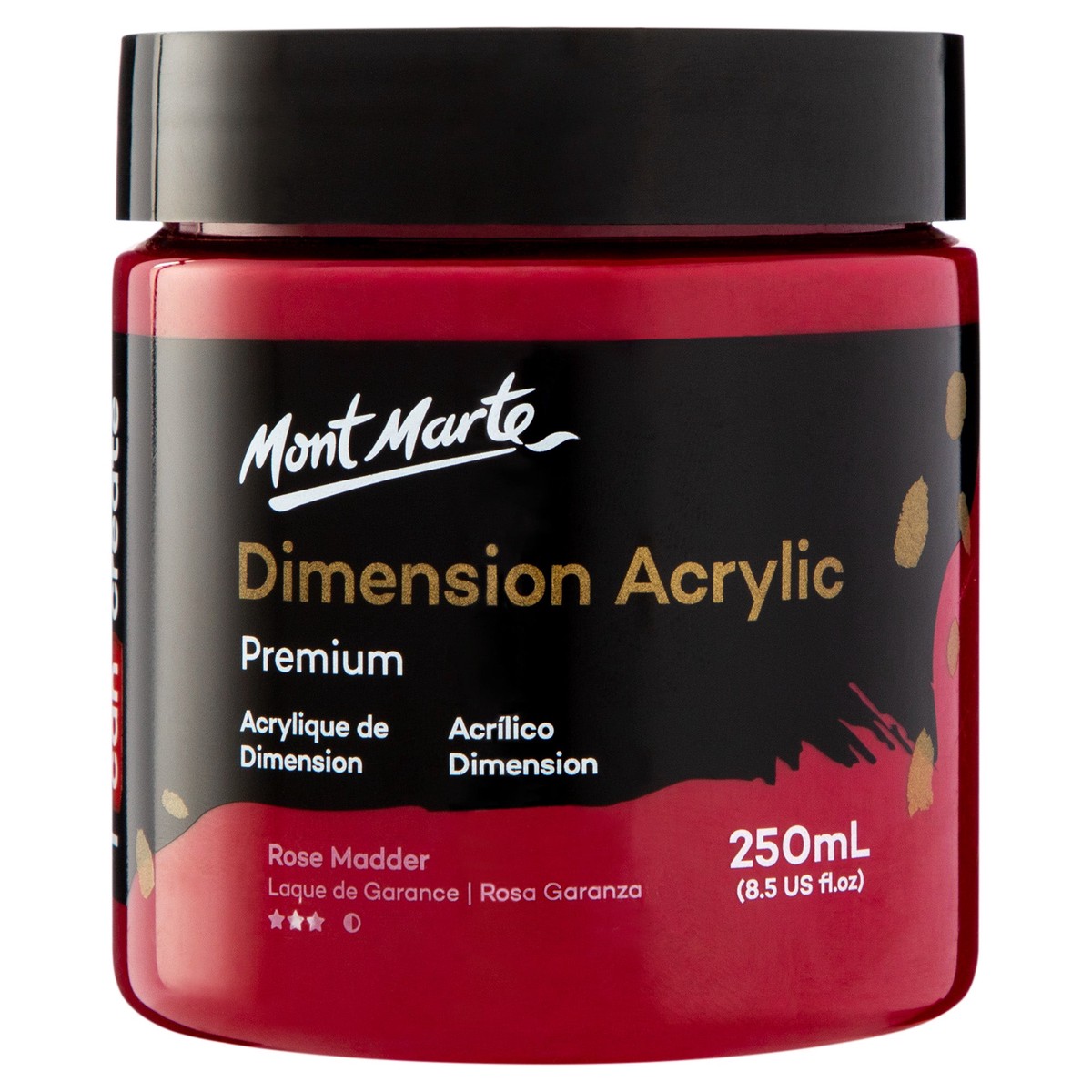 xx Mont Marte Dimension Acrylic Paint 250mls - Rose Madder