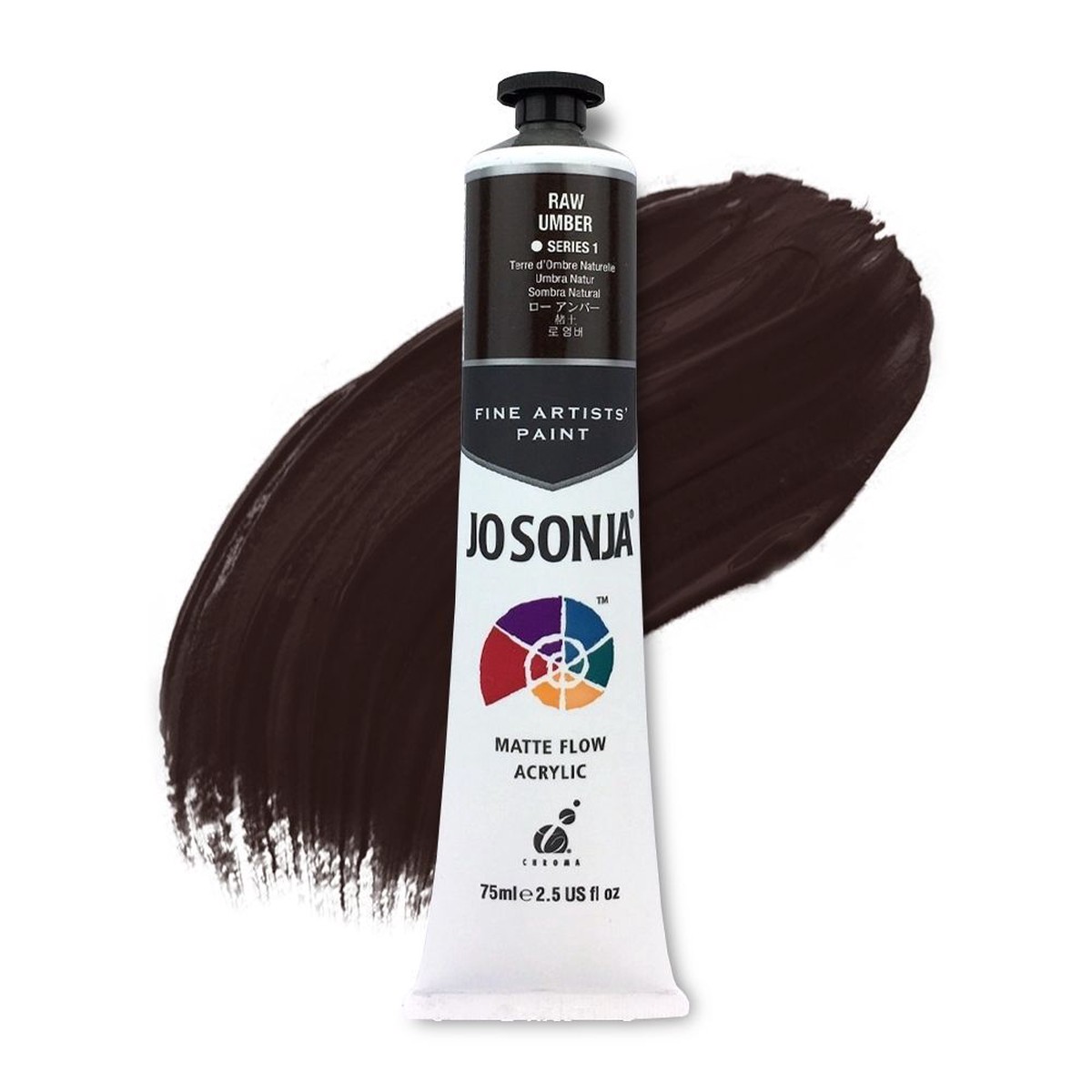 xx JoSonja Matte Flow Acrylic Paint 75ml S1 - Raw Umber
