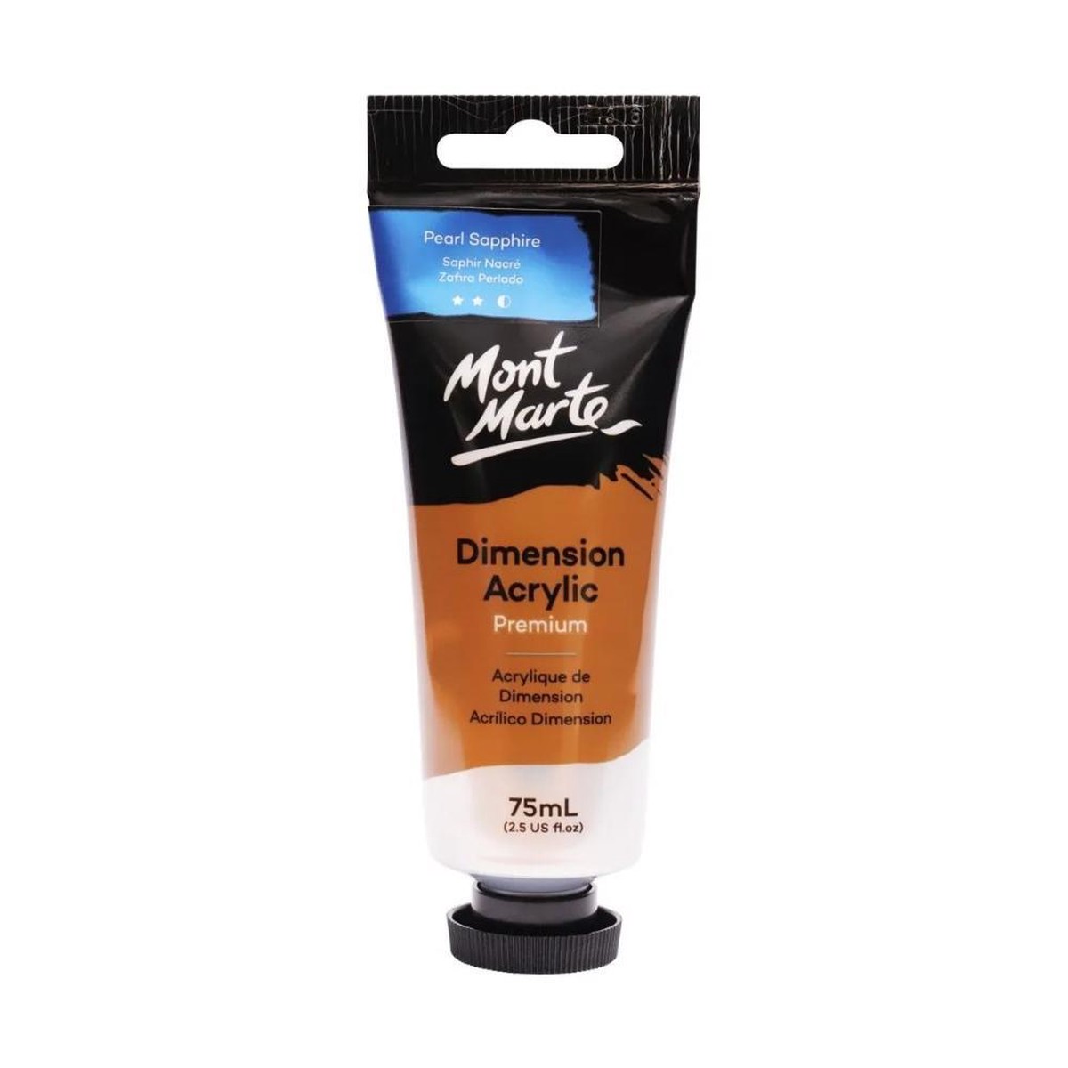 xx Mont Marte Dimension Acrylic Paint 75ml Tube - Pearl Sapphire