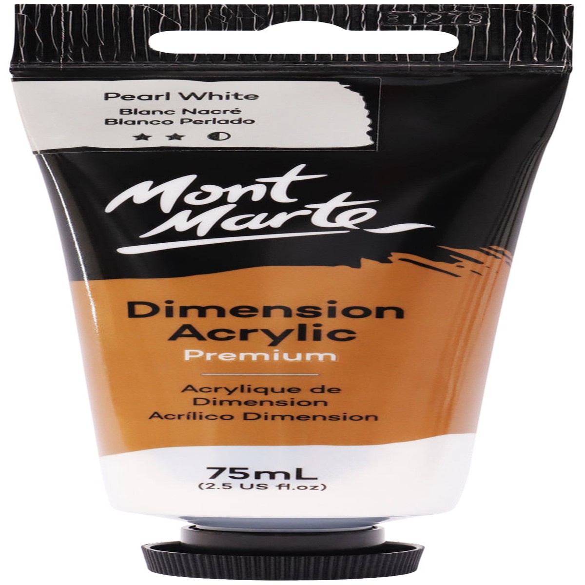 xx Mont Marte Dimension Acrylic Paint 75ml Tube - Pearl White
