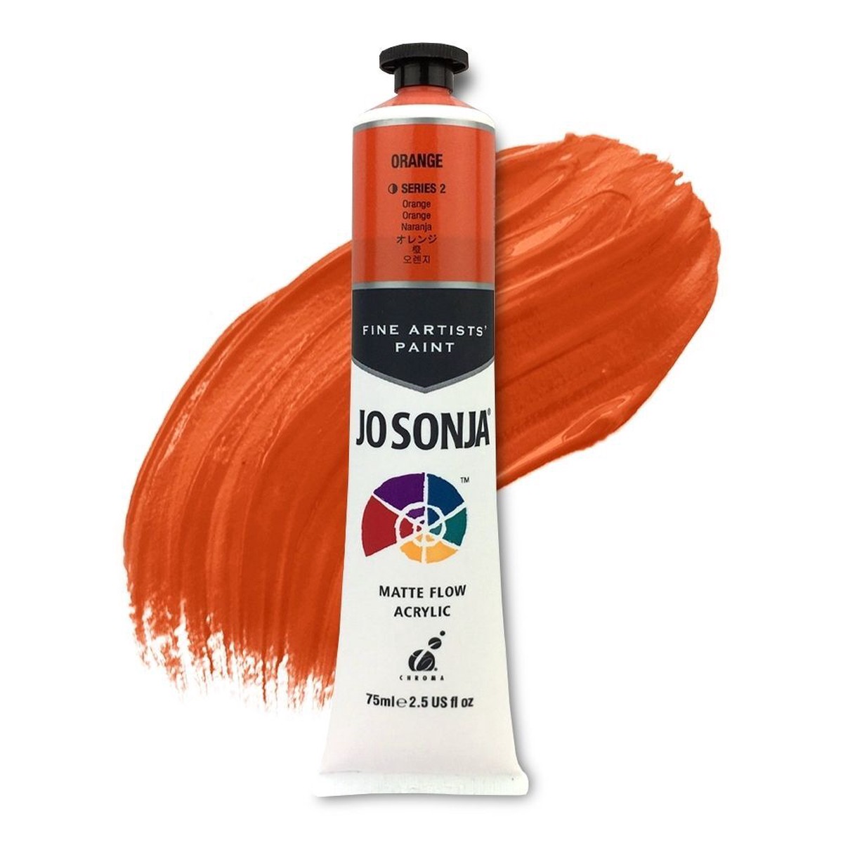 xx ORANGE JoSonja Matte Flow Acrylic Paint 75ml S2
