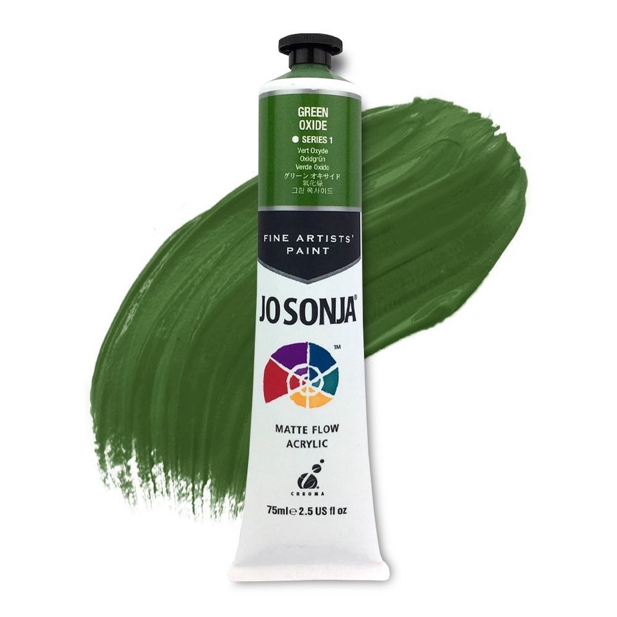 xx JoSonja Matte Flow Acrylic Paint 75ml S1 - Green Oxide
