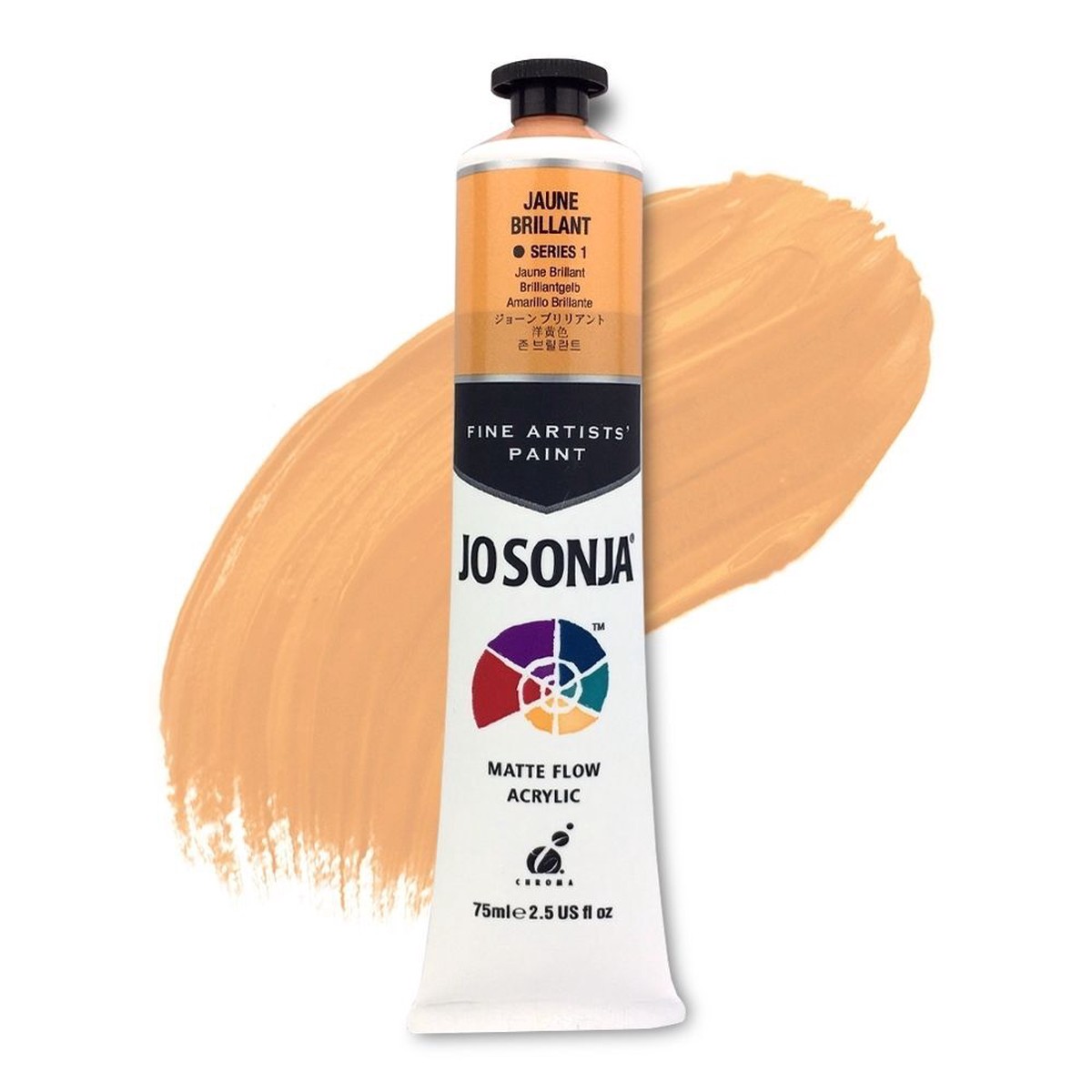xx JoSonja Matte Flow Acrylic Paint 75ml S1 - Jaune Brilliant