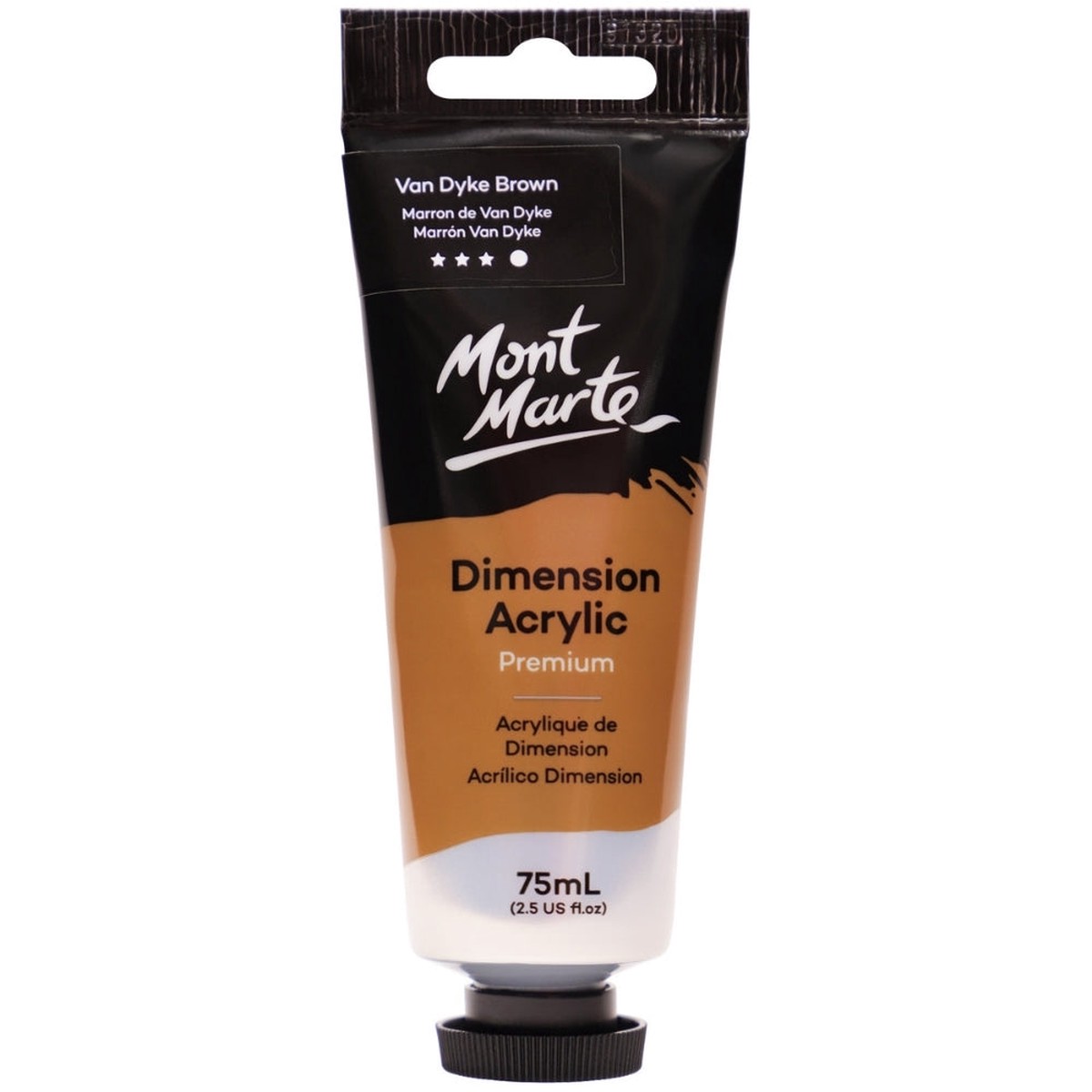 xx Mont Marte Dimension Acrylic Paint 75ml Tube - Vandyke Brown